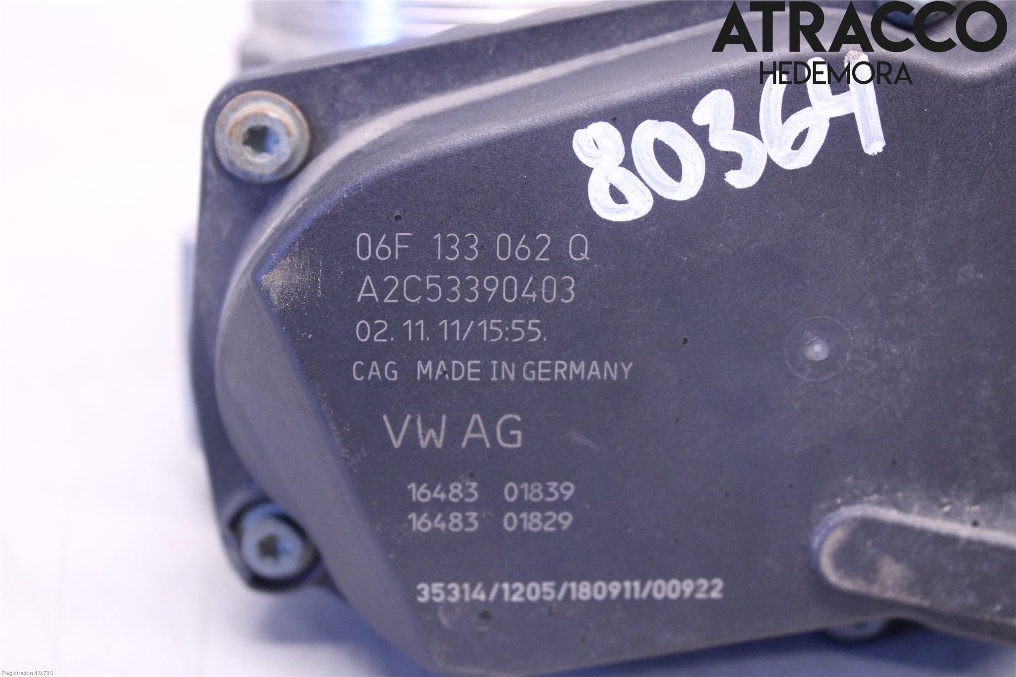 Volkswagen VW PASSAT 11-14 Injspjällhus