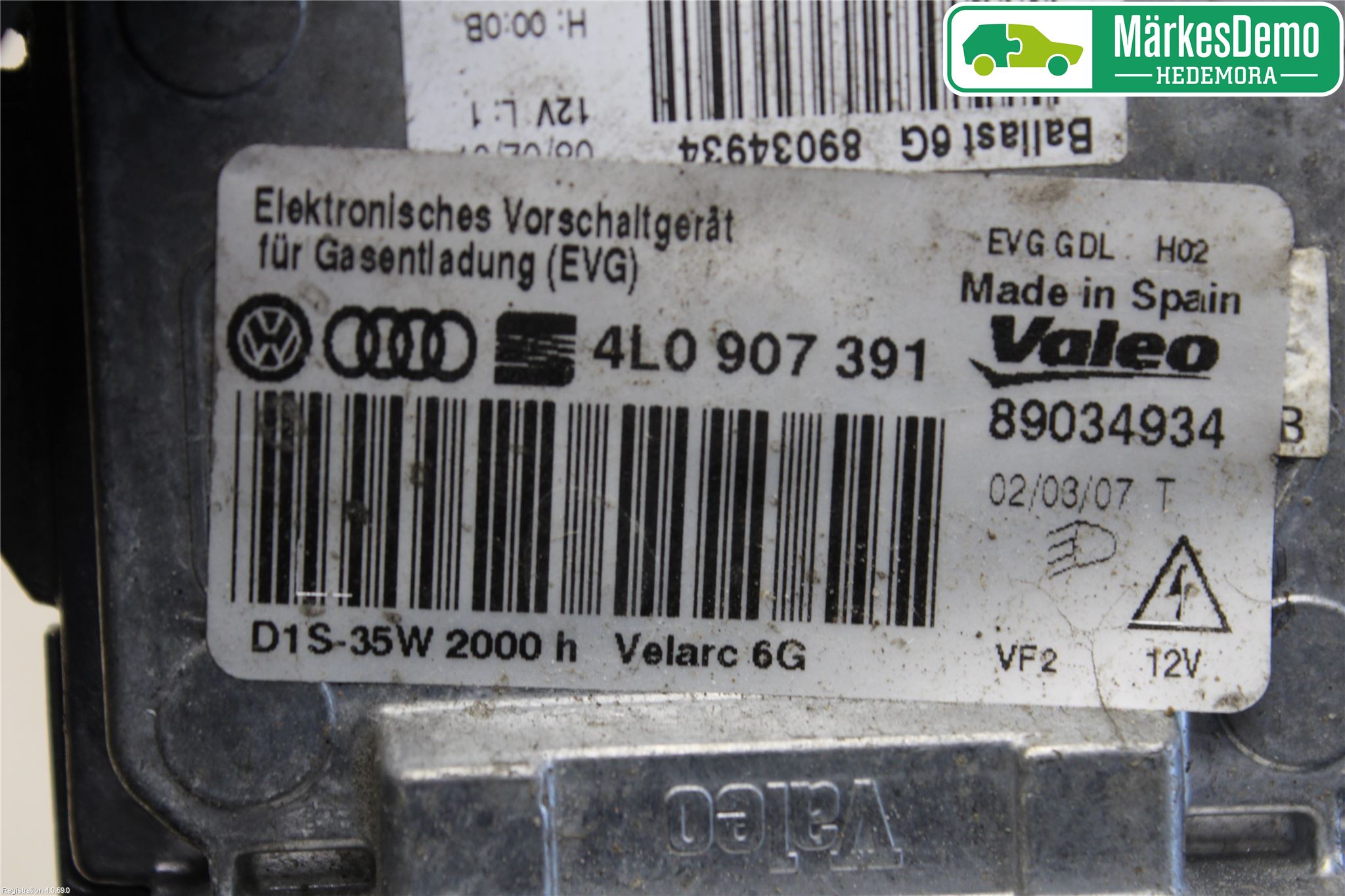 Audi Q7/SQ7 Styrenhet Strålkastare