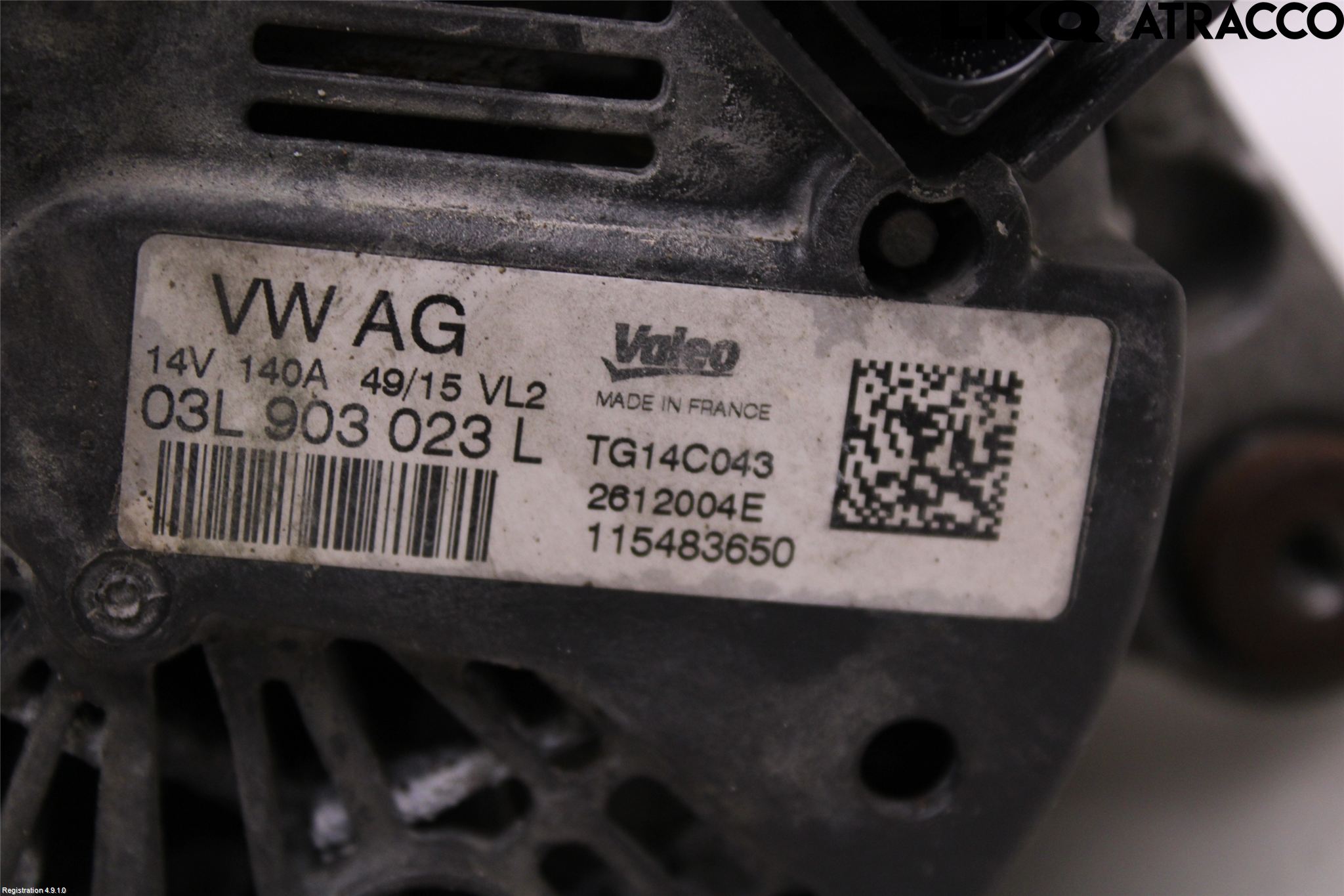 Volkswagen VW CADDY 16-20 Generator