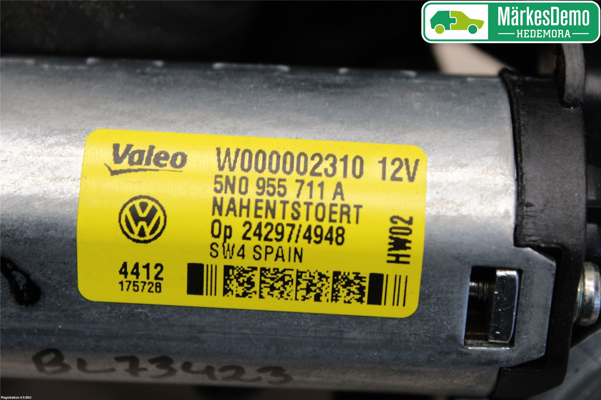 Volkswagen VW TIGUAN 07-16 Torkarmotor Baklucka