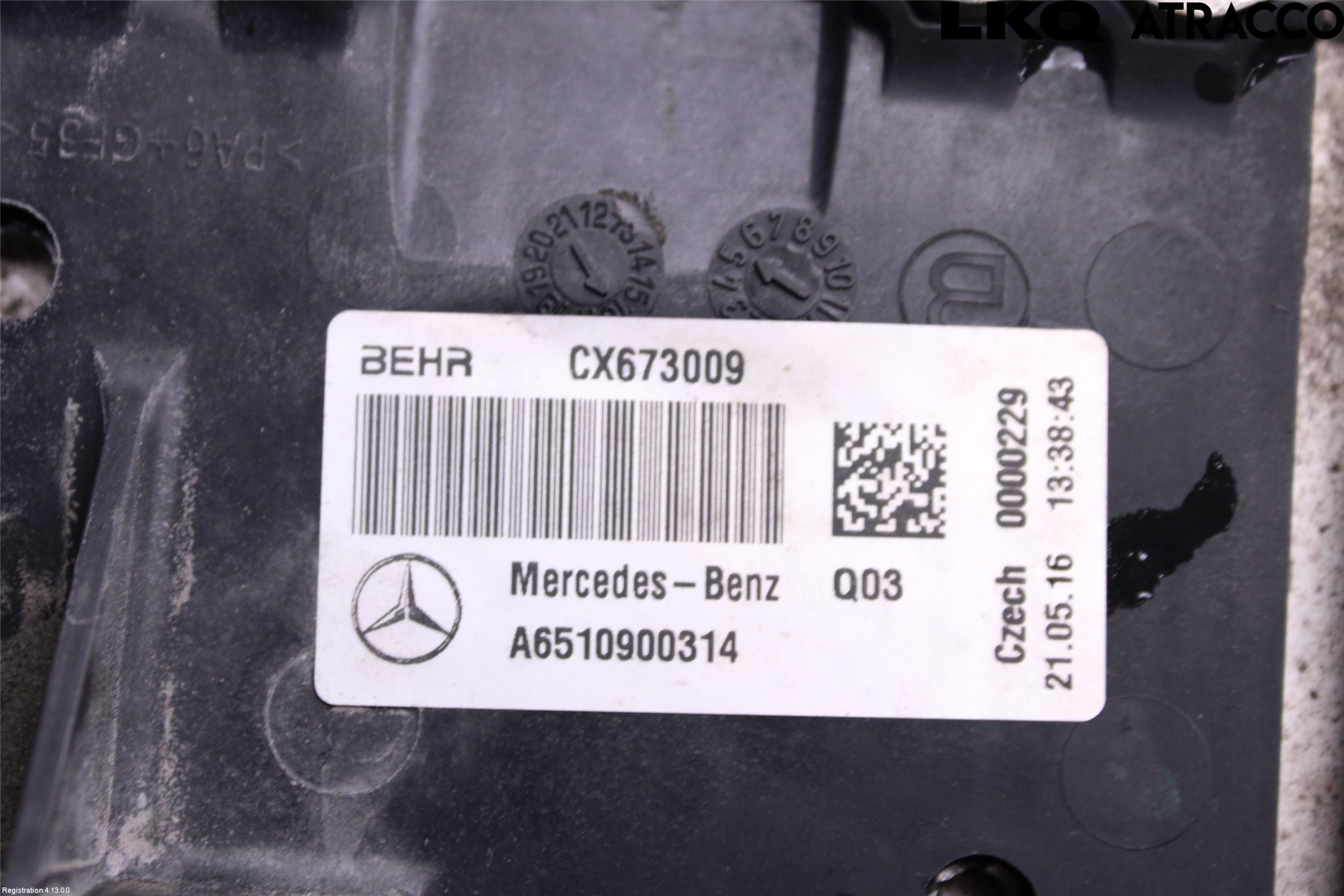 Mercedes-Benz MB C-KLASS (W205) 14-21 Laddluft-Intercooler Kyl