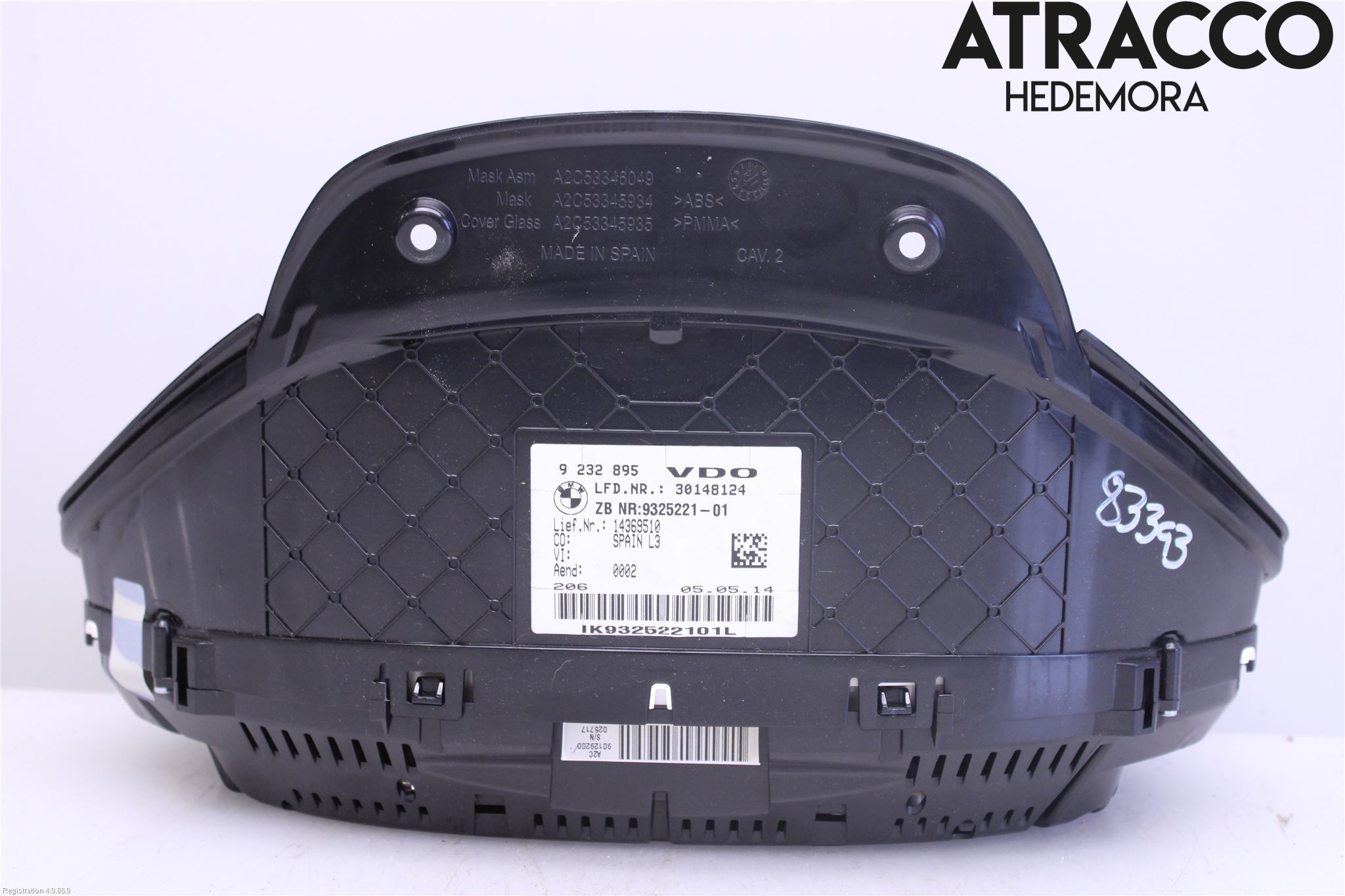 BMW 3 F30/F31/F80 12-19 Instrument Komb