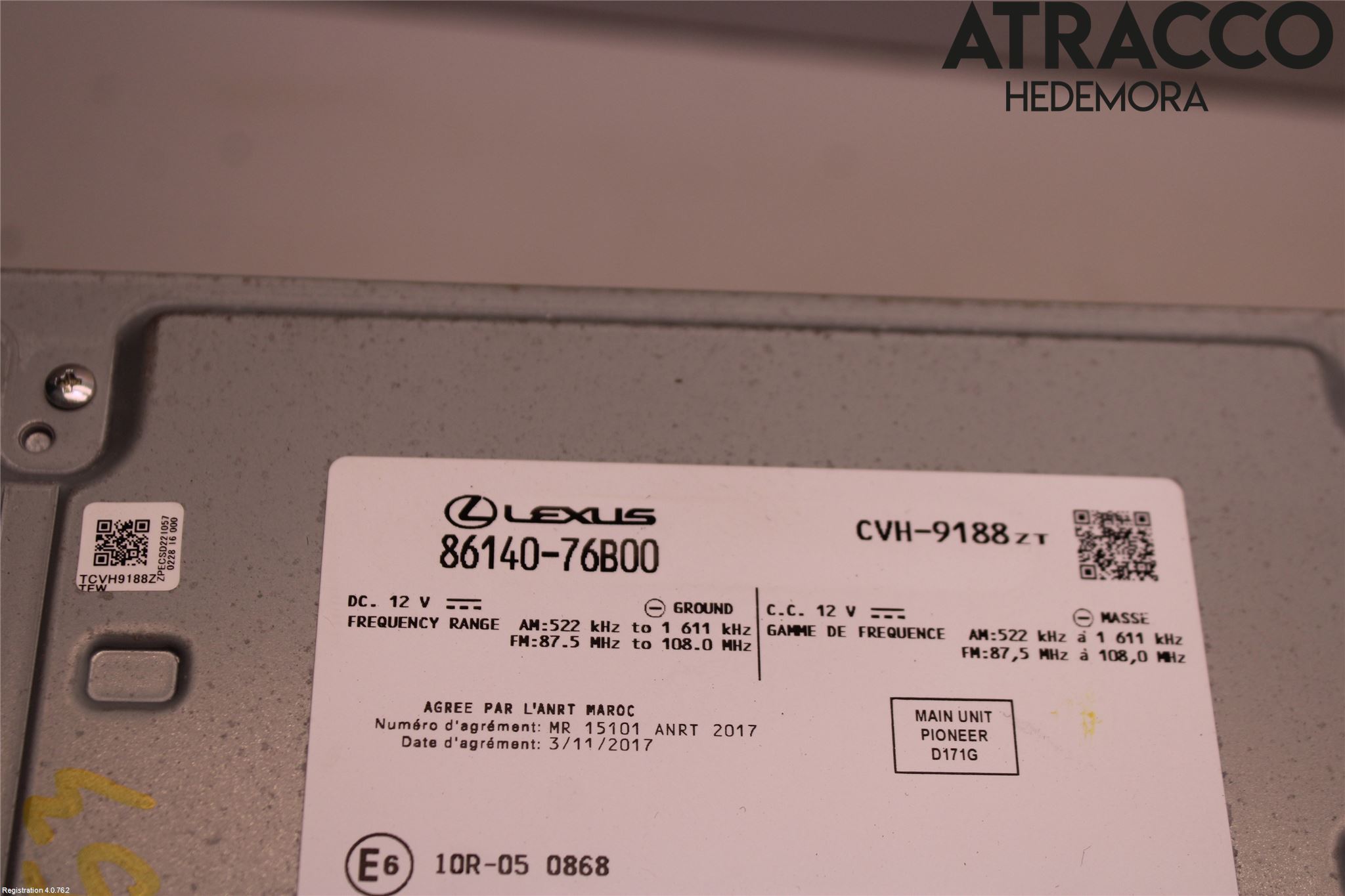 Lexus UX/300e 19- Cd Radio - Multimediapanel