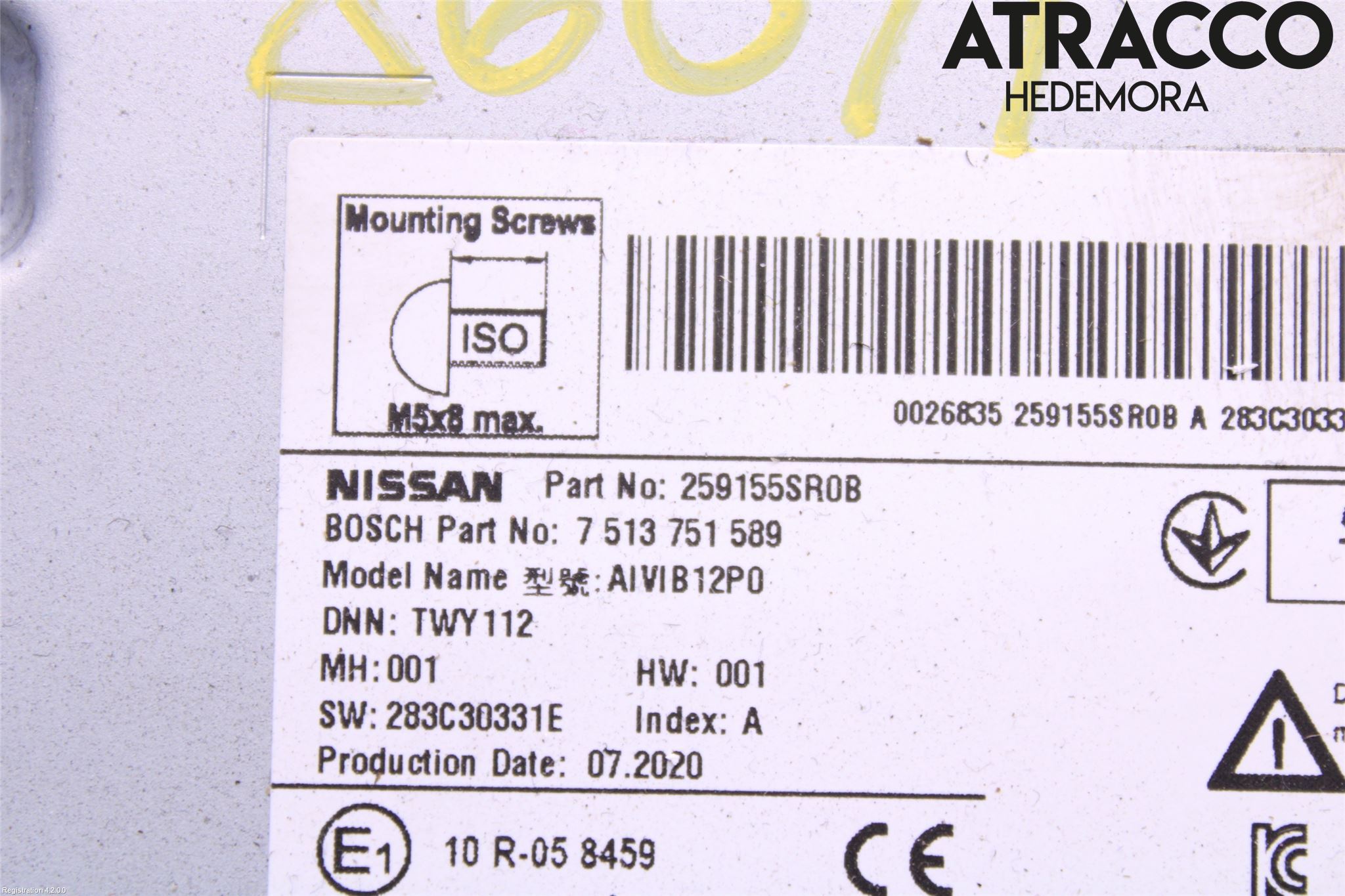 Nissan LEAF 18- Cd Radio - Multimediapanel