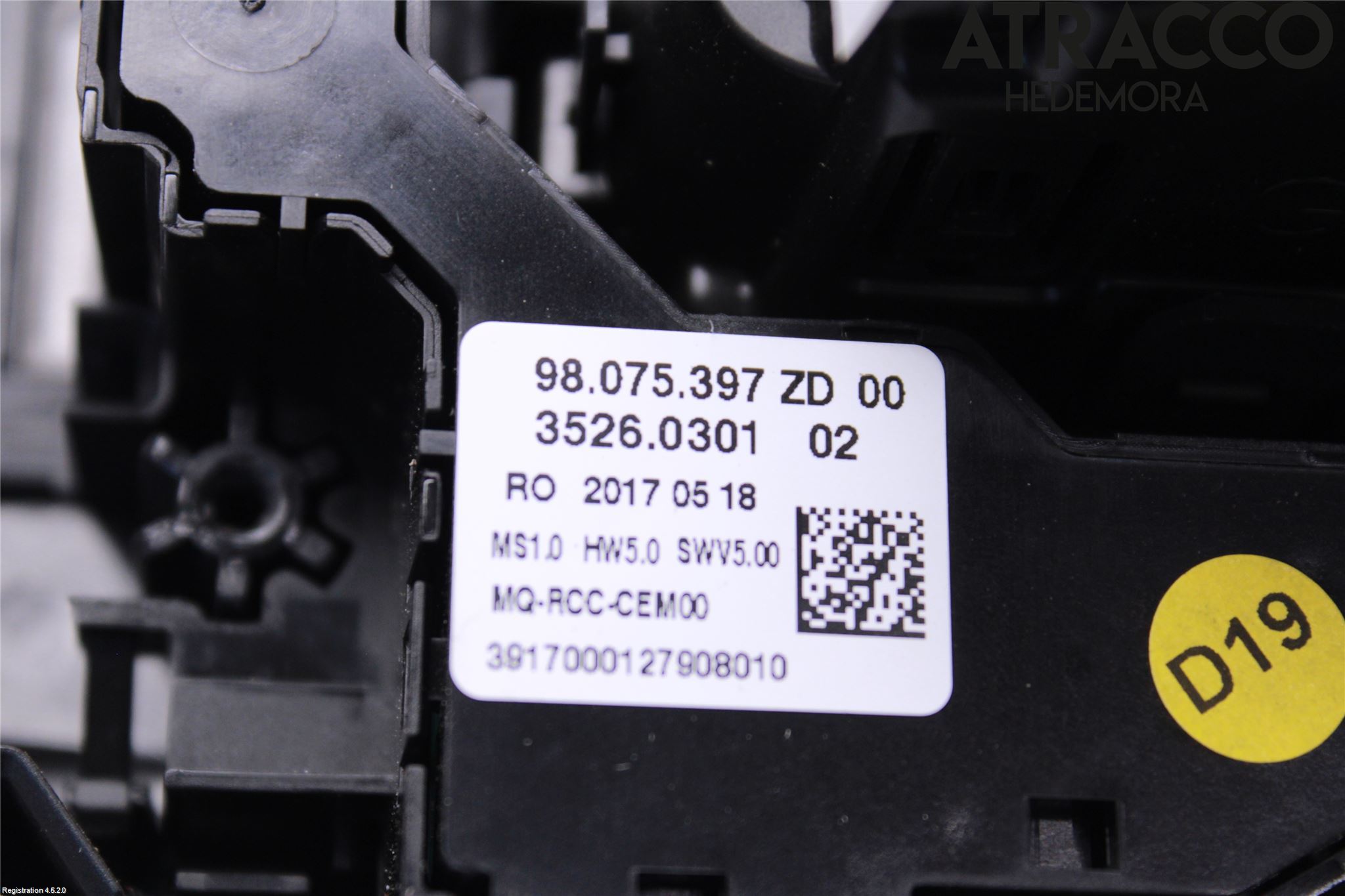 Citroen JUMPY/E-JUMPY 16- Instrument-Radio Sarg