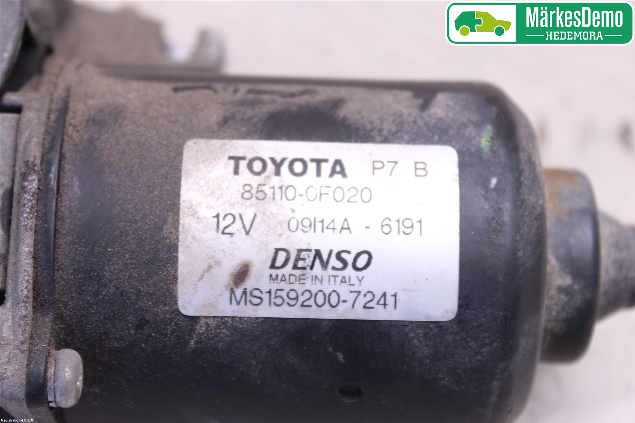 Toyota COROLLA VERSO 08-09 Torkarmotor Vindruta