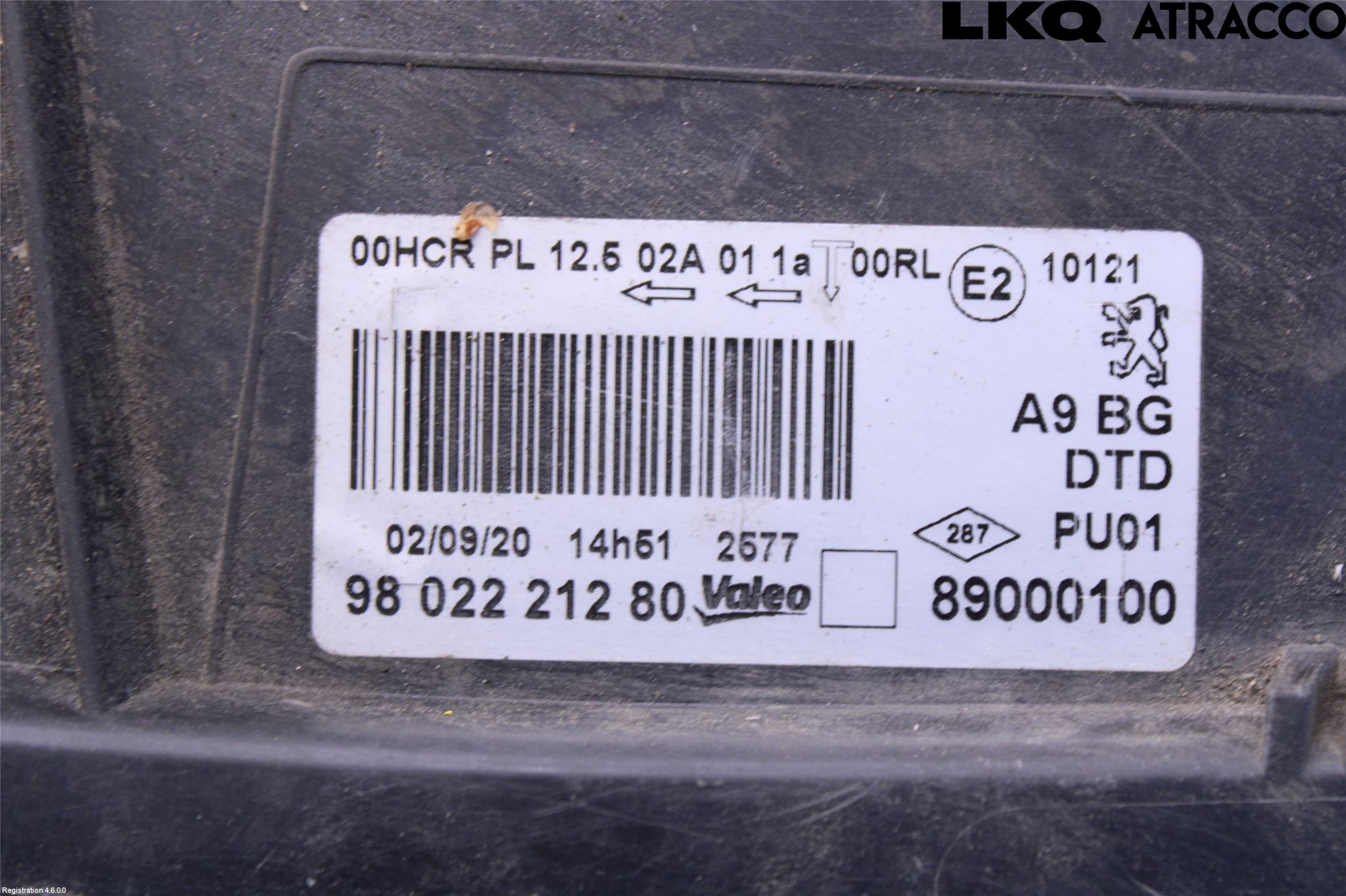 Peugeot 208 12-15 Strålkastare Höger