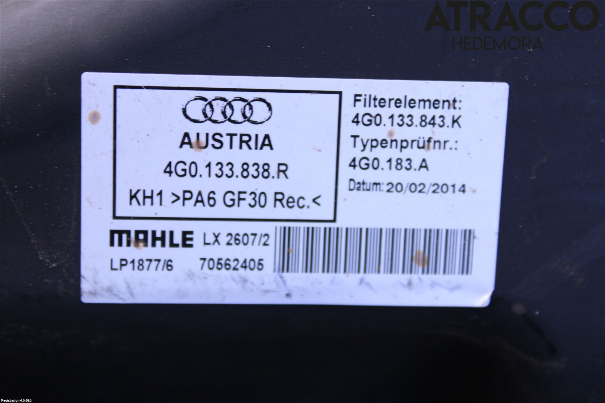 Audi A6/S6 4G 11-18 Luftrenare