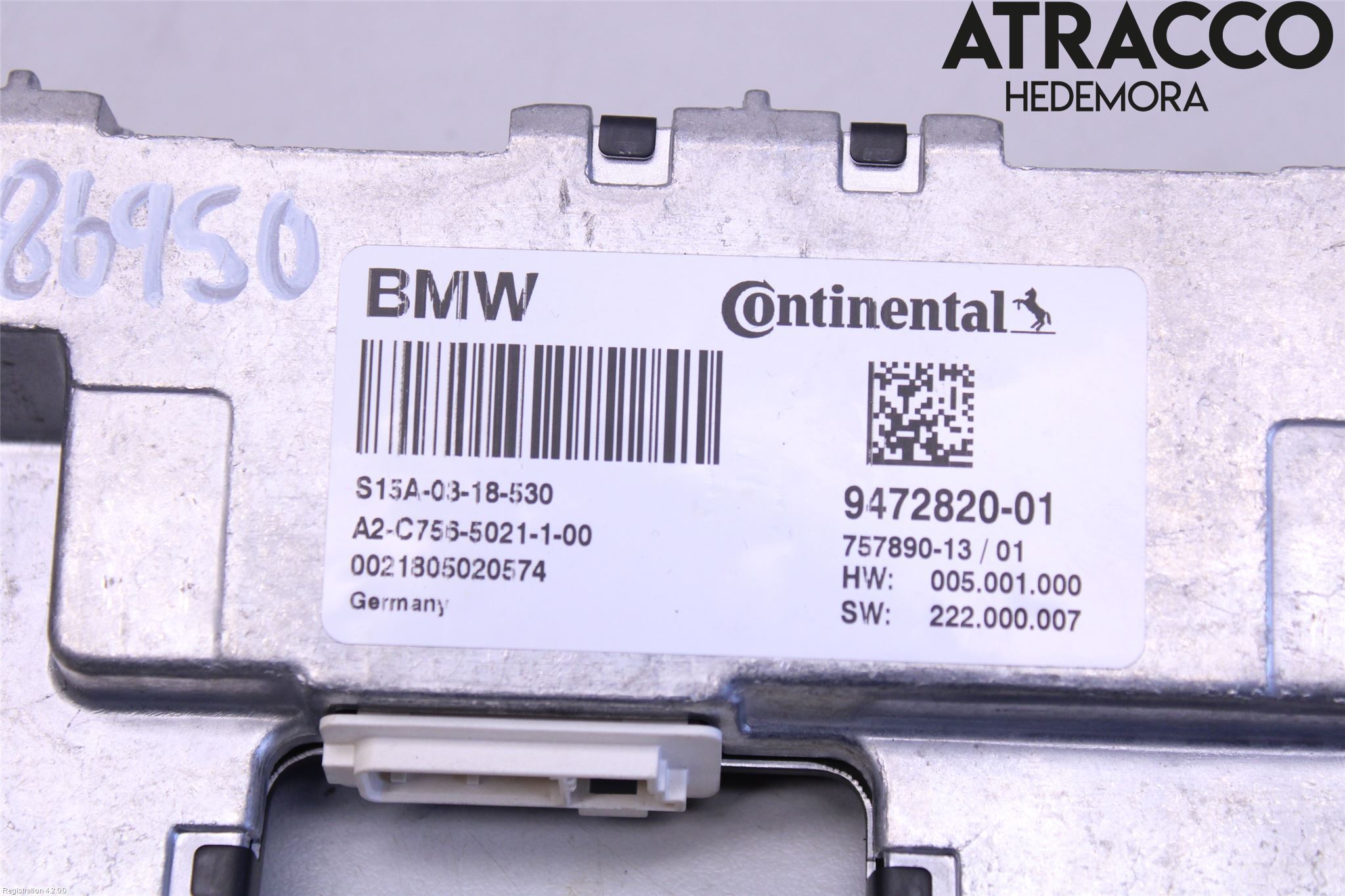 BMW 7 G11/G12 15-22 Sensor Aktivt Kollisionsskydd