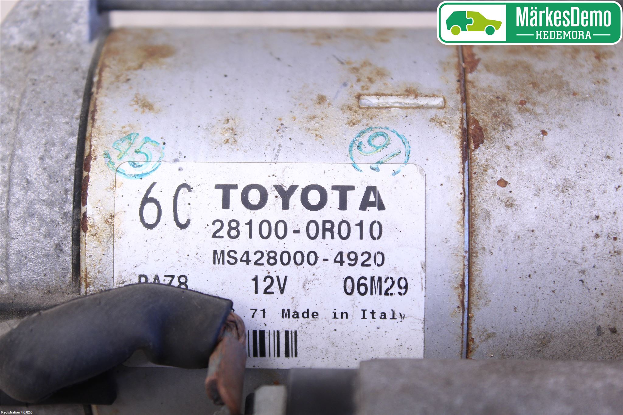 Toyota VERSO 09-18 Startmotor Diesel