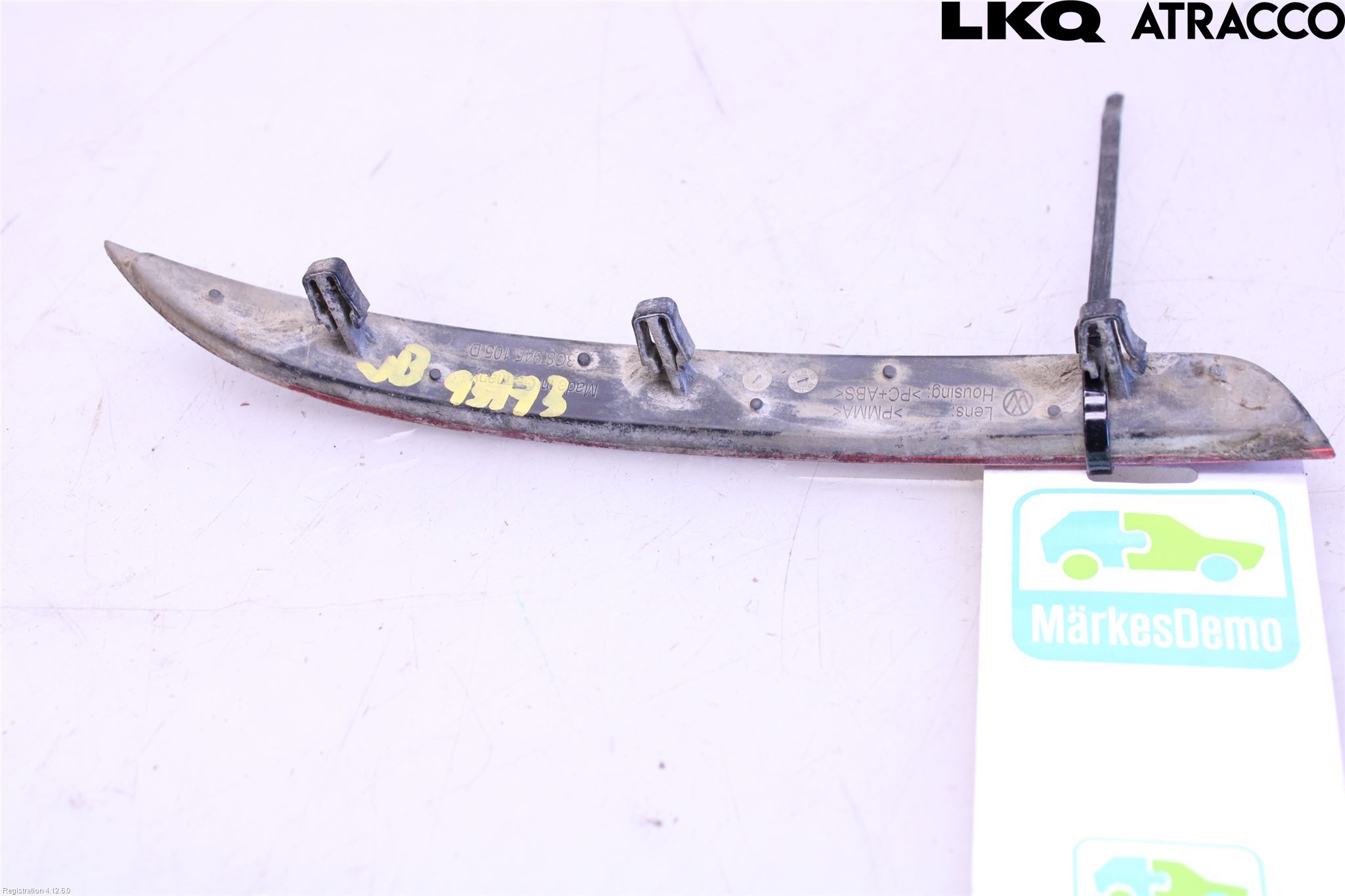 Volkswagen VW GOLF / E-GOLF VII 13-20 Dimljus/Reflex Bak