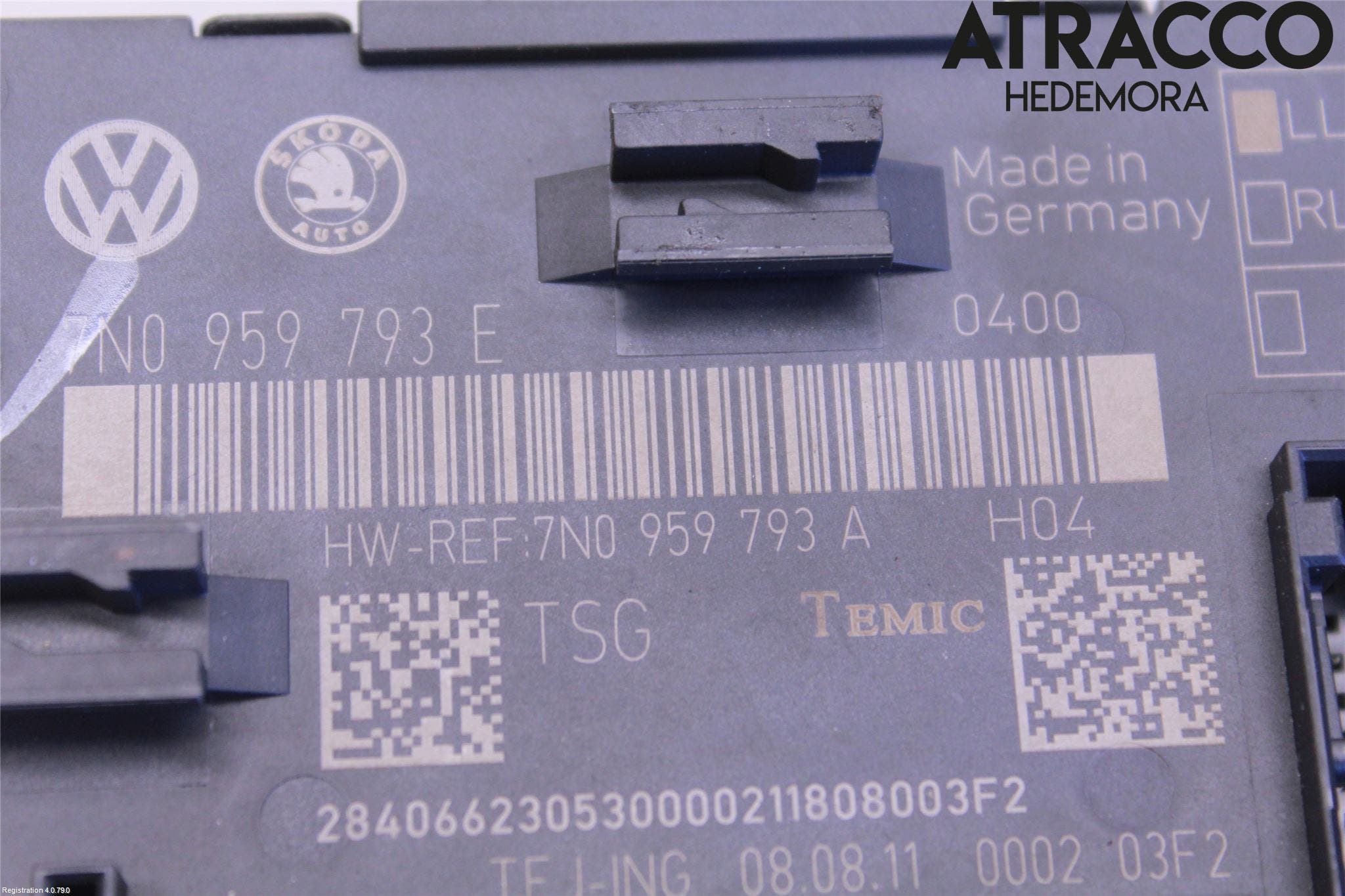 Volkswagen VW SHARAN 11- Styrenhet Dörr