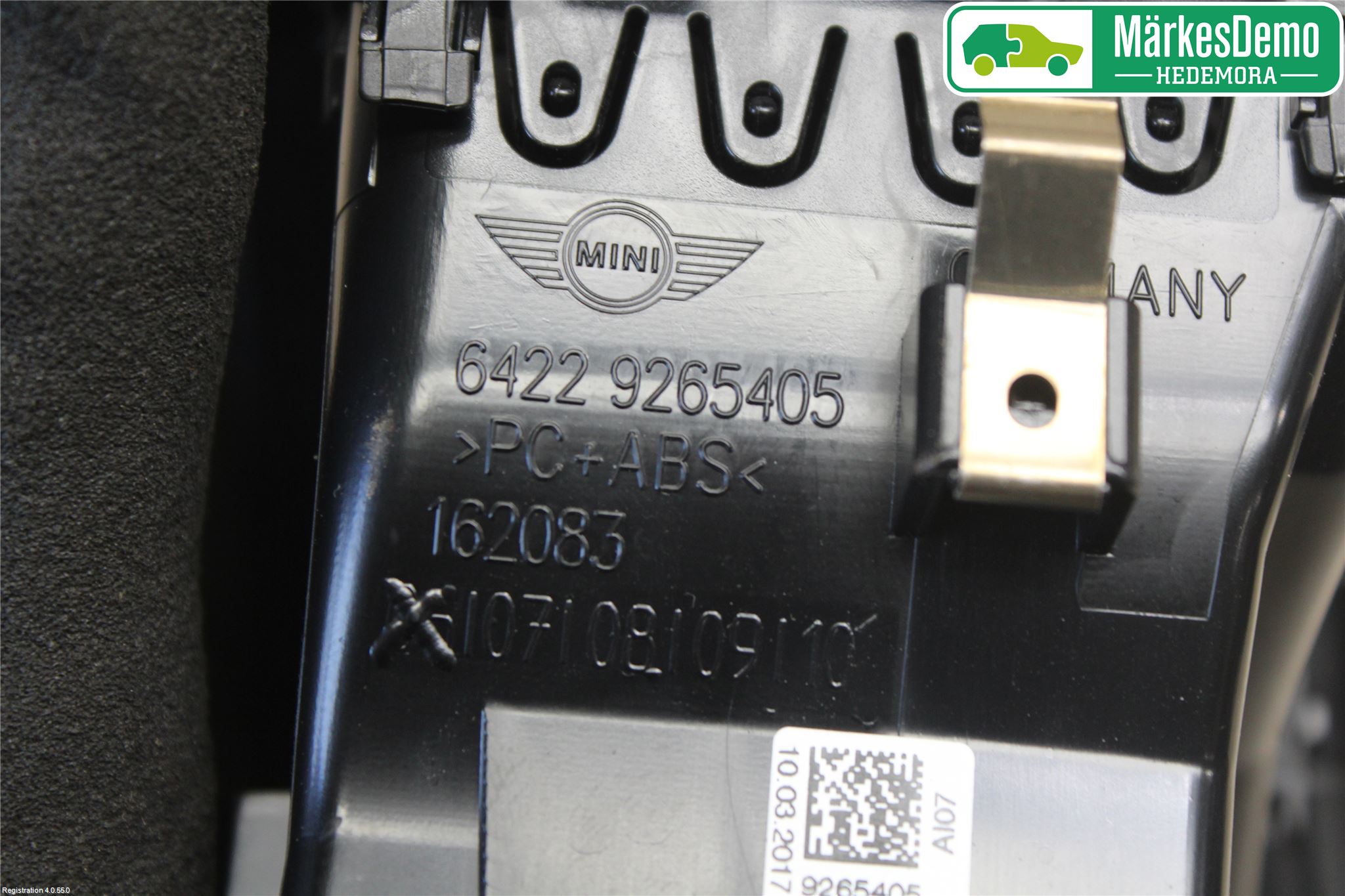 Mini ONE/COOPER 3DR F56 14-24 Defrosterkanal-Munstycke