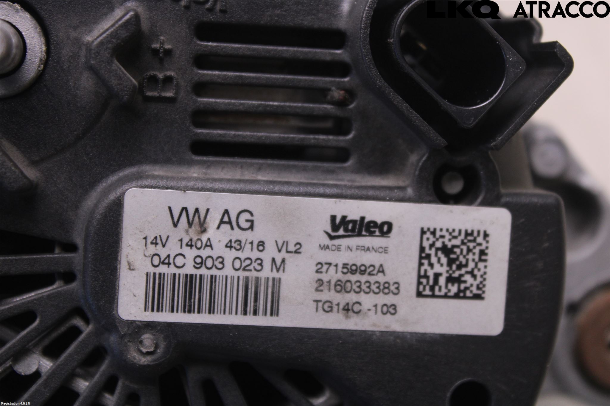 Volkswagen VW GOLF / E-GOLF VII 13-20 Generator