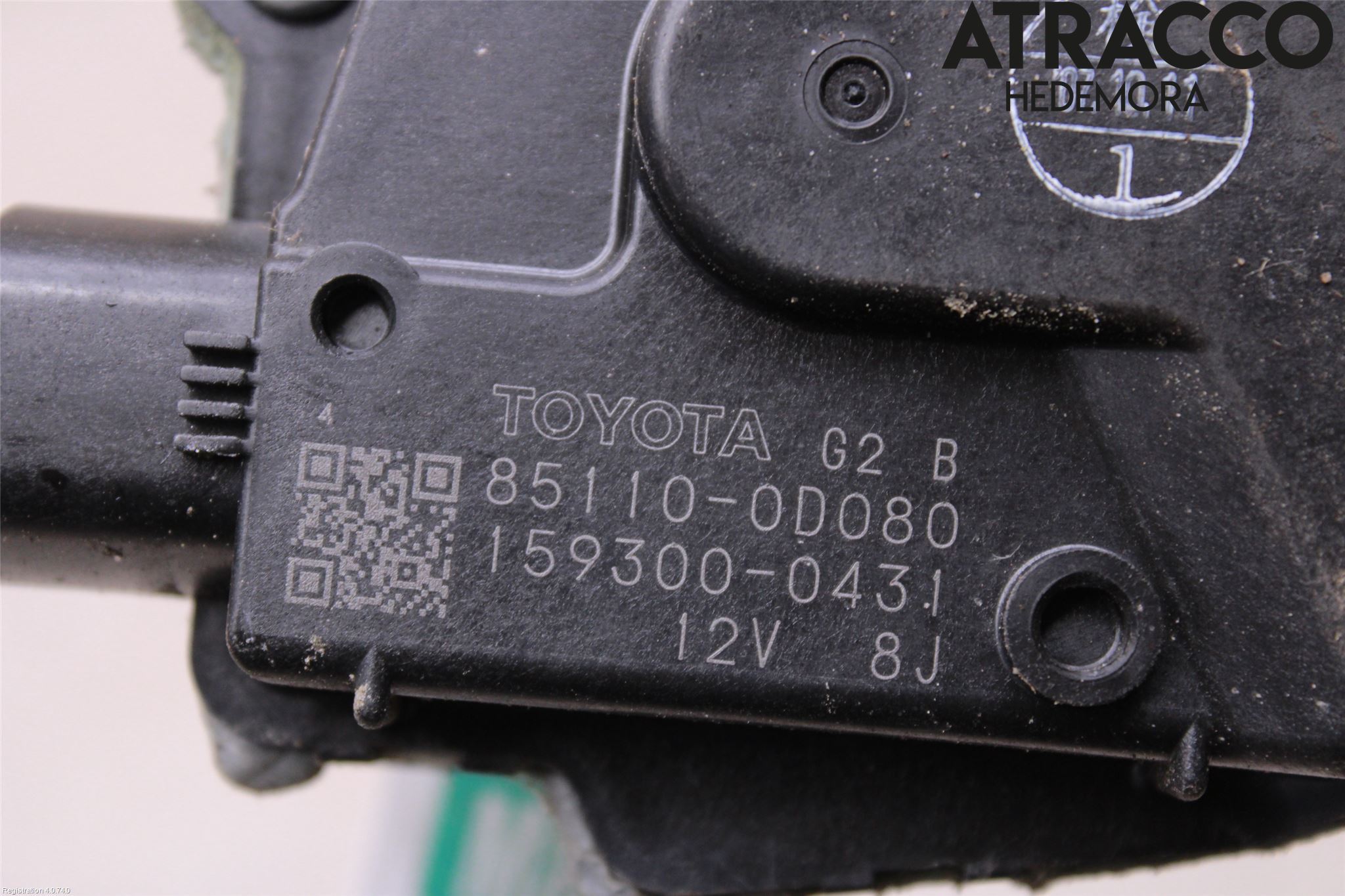 Toyota YARIS XP90 06-11 Torkarmotor Vindruta