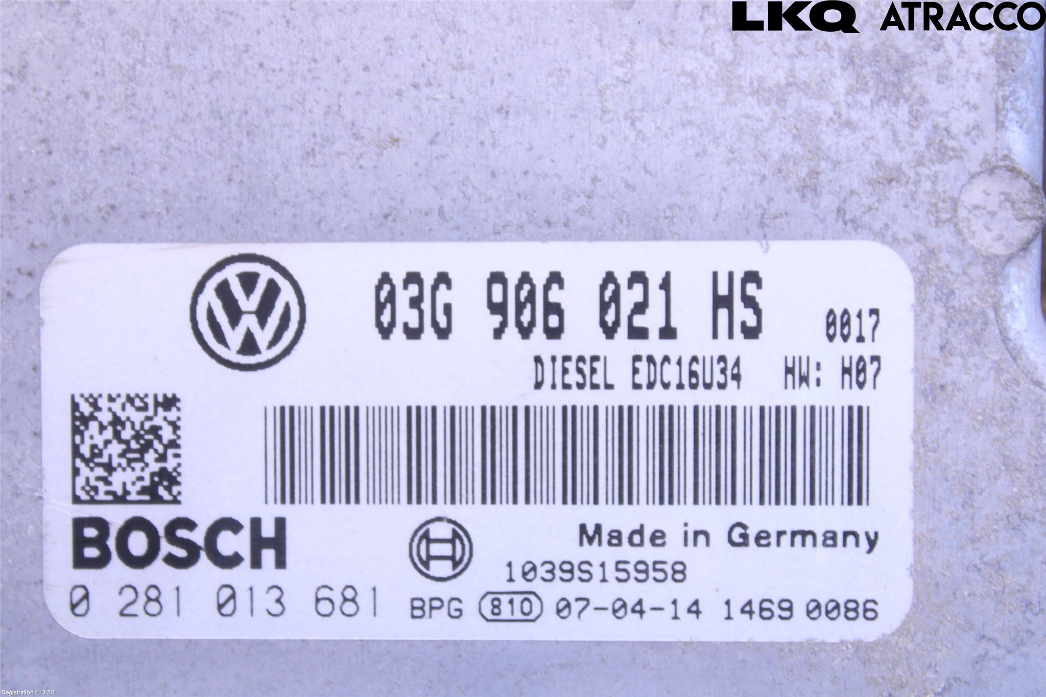 Volkswagen VW CADDY      04-10 Styrenhet Inspump Diesel