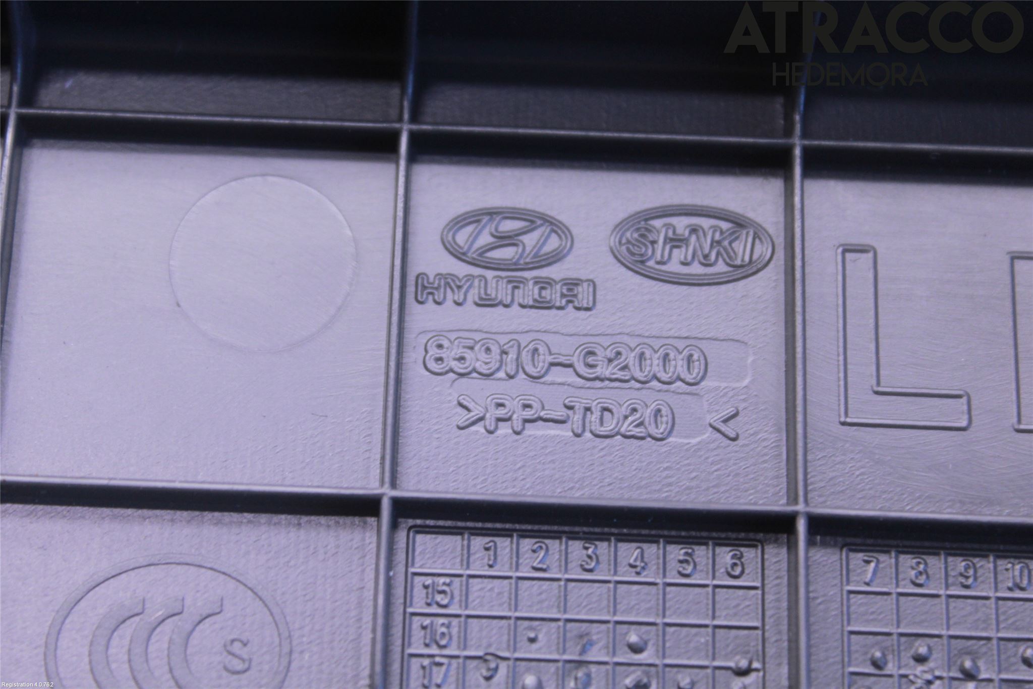 Hyundai IONIQ AE 17-22 Inredning Bakluckeklädsel