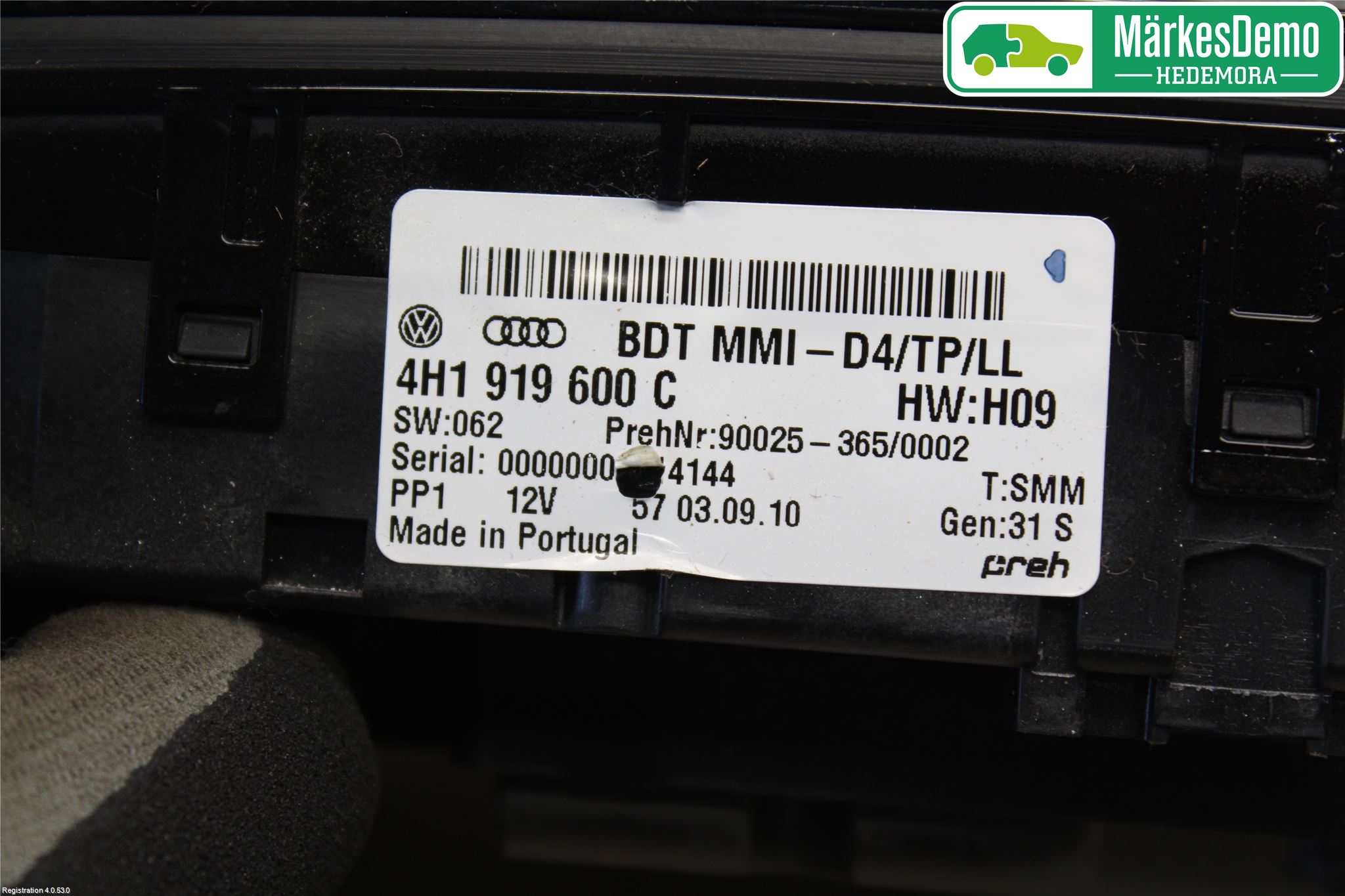 Audi A8/S8 4H 10-17 Cd Radio - Multimediapanel