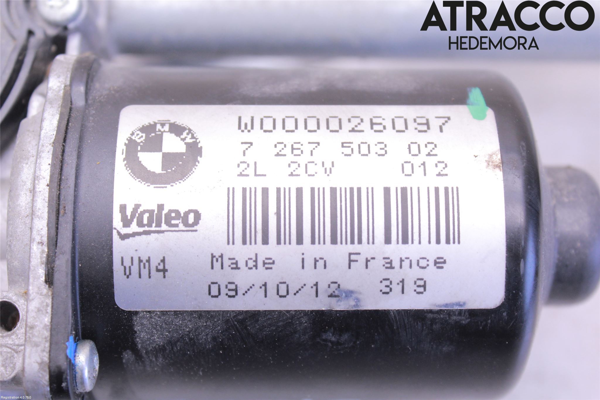 BMW 3 F30/F31/F80 12-19 Torkarmotor Vindruta