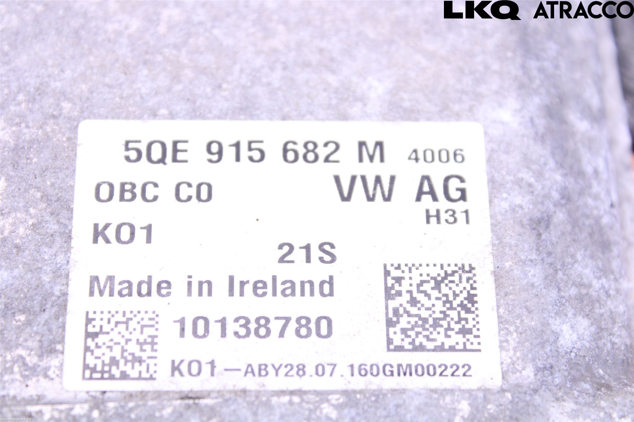 Volkswagen VW PASSAT 15-19 Batteriladdare Högspänning