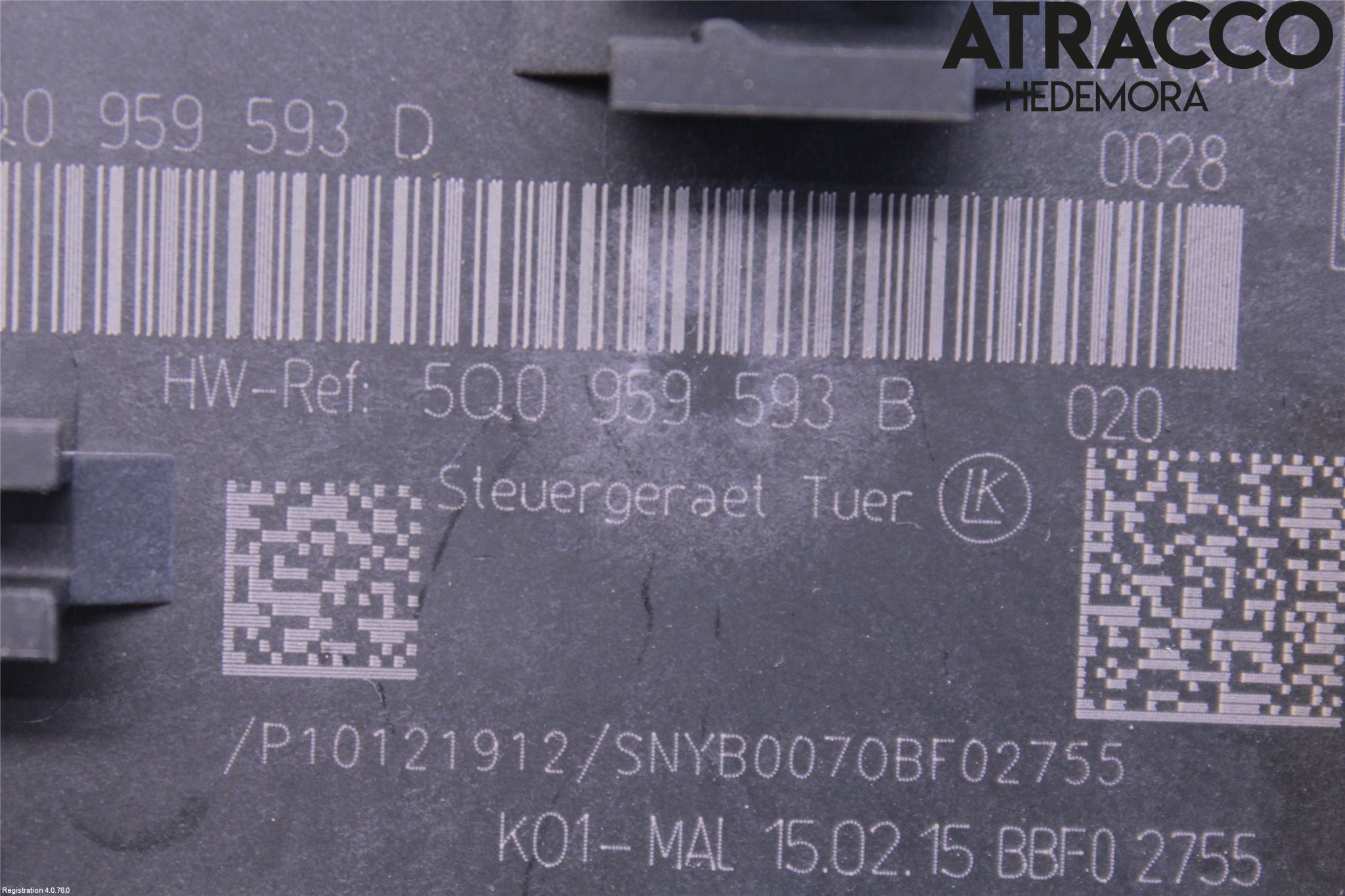 Audi A3/S3 8V 13-20 Styrenhet Dörr