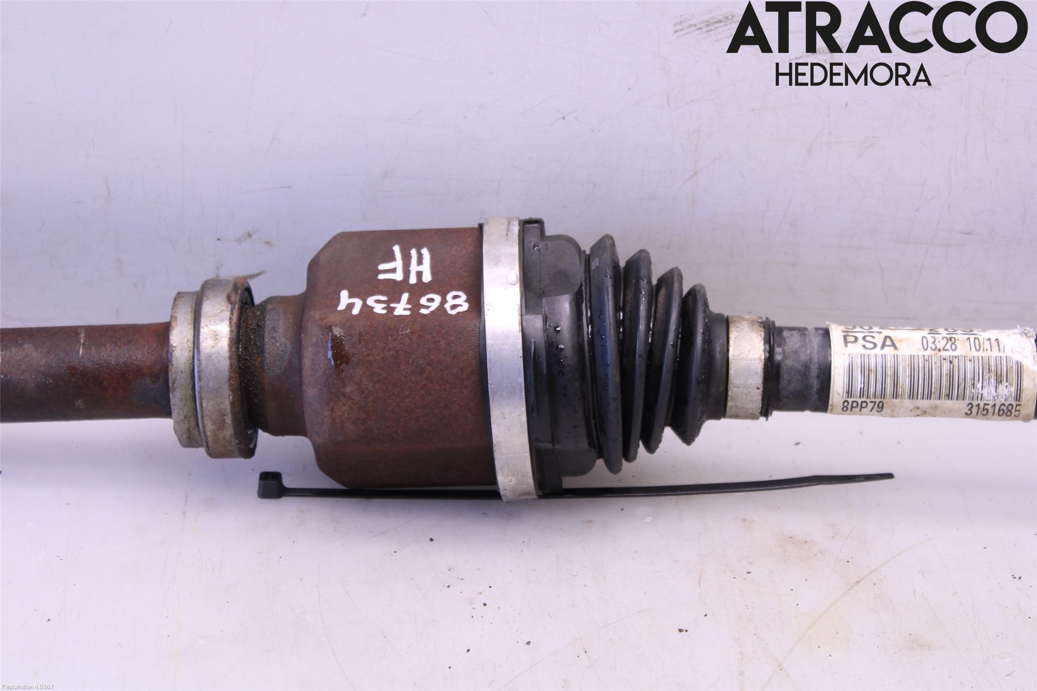 Peugeot 3008 17-24 Drivaxel Fram Höger