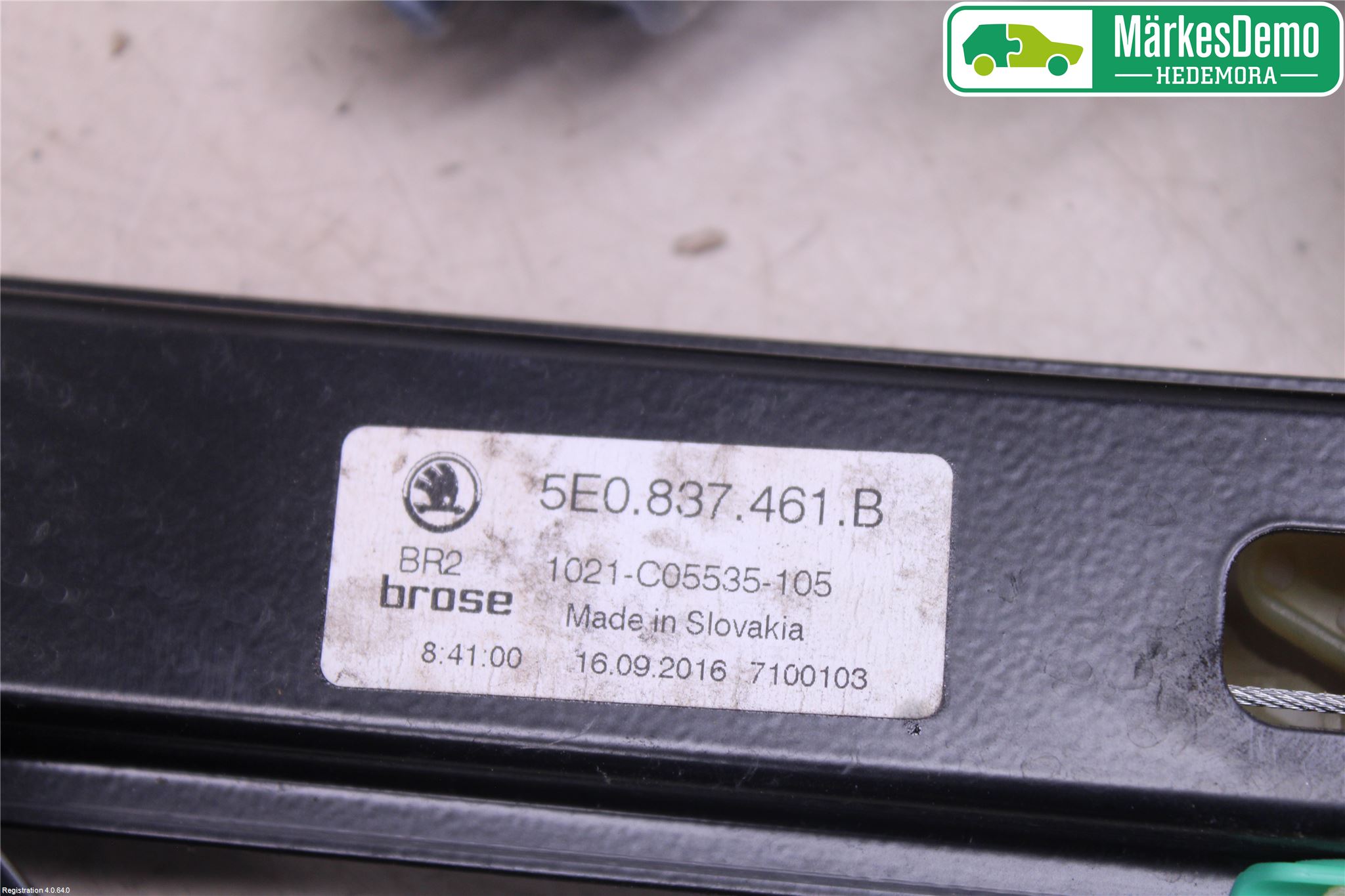 Skoda OCTAVIA (5E) 13-20 Fönsterhiss El Kompl