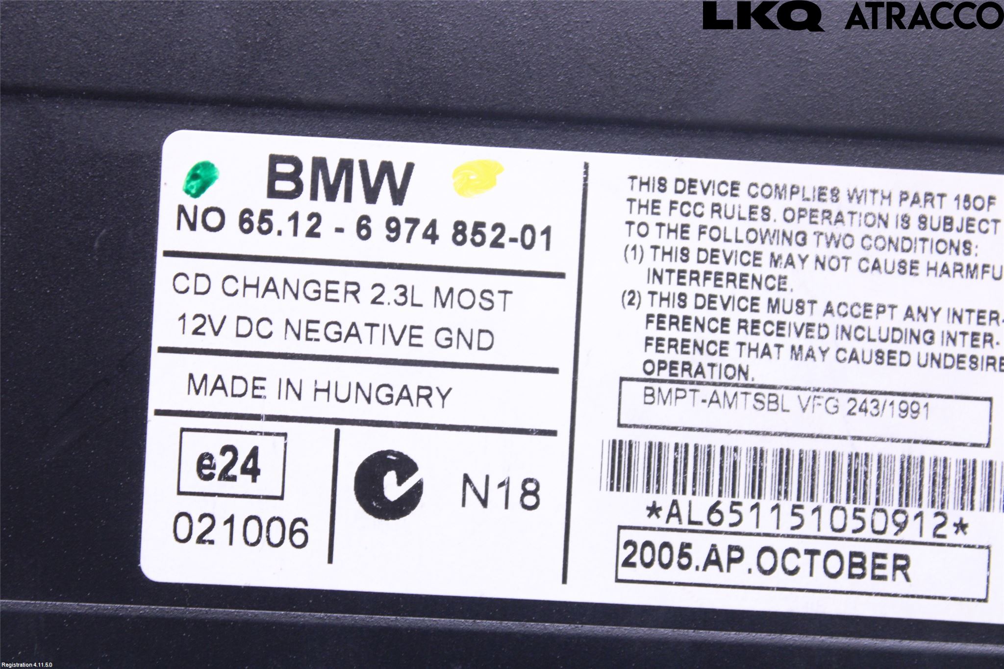 BMW 7 E65/66    00-08 Cd Växlare