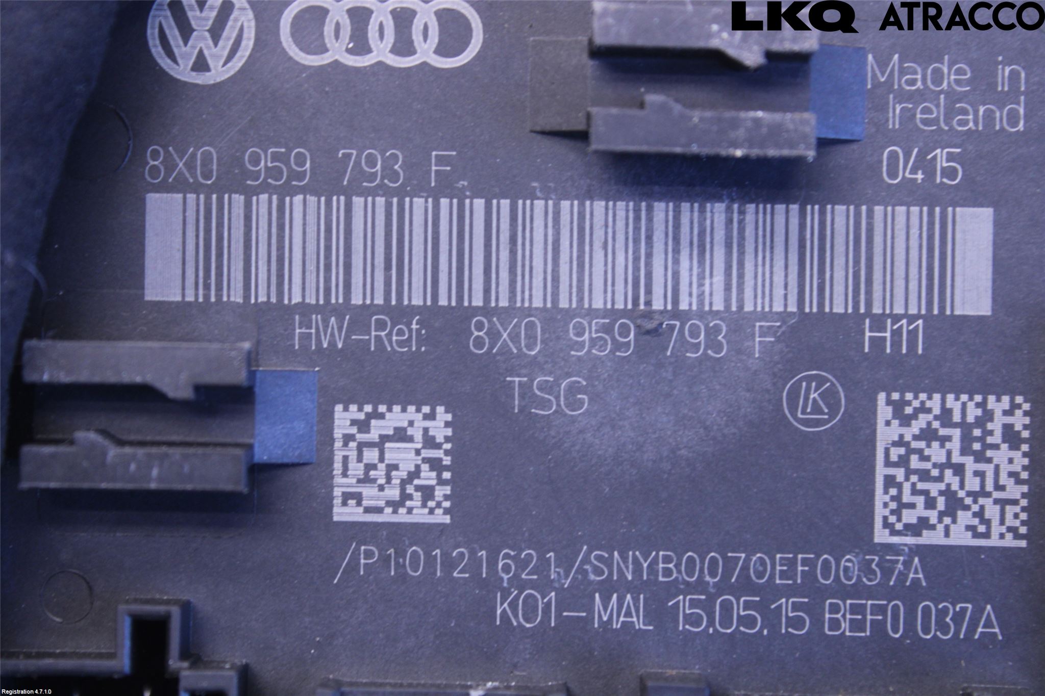 Audi A1/S1 11-18 Styrenhet Dörr