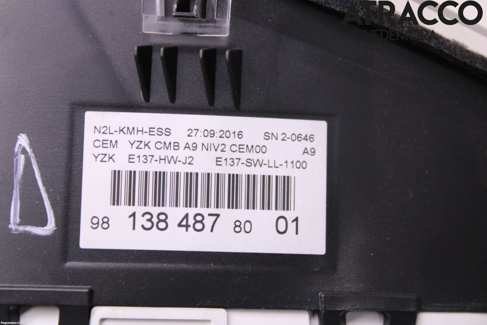 Peugeot PEUGOT 208 16-19 Instrument Komb