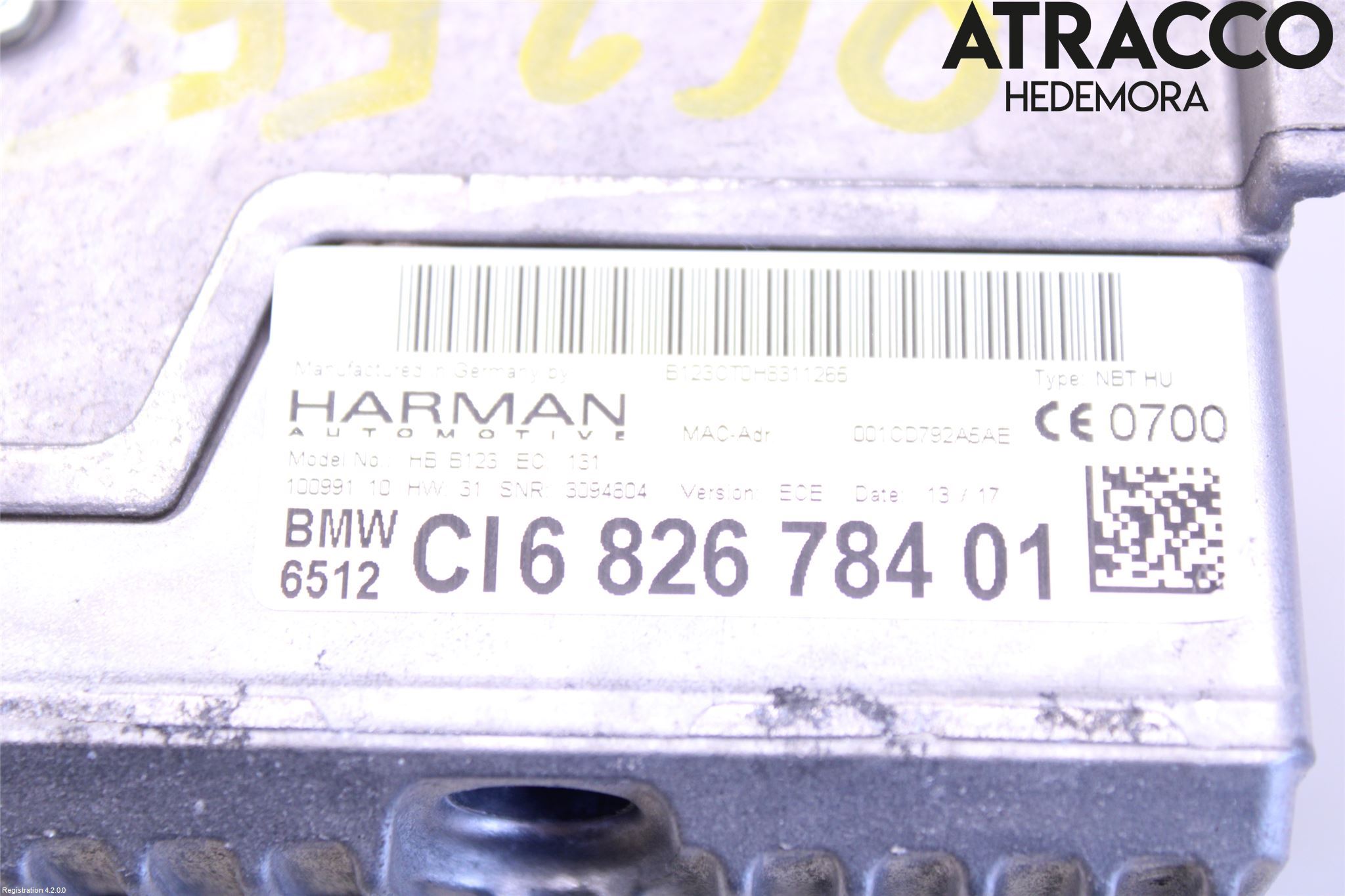 BMW i3 I01 13-22 Styrenhet Multimedia