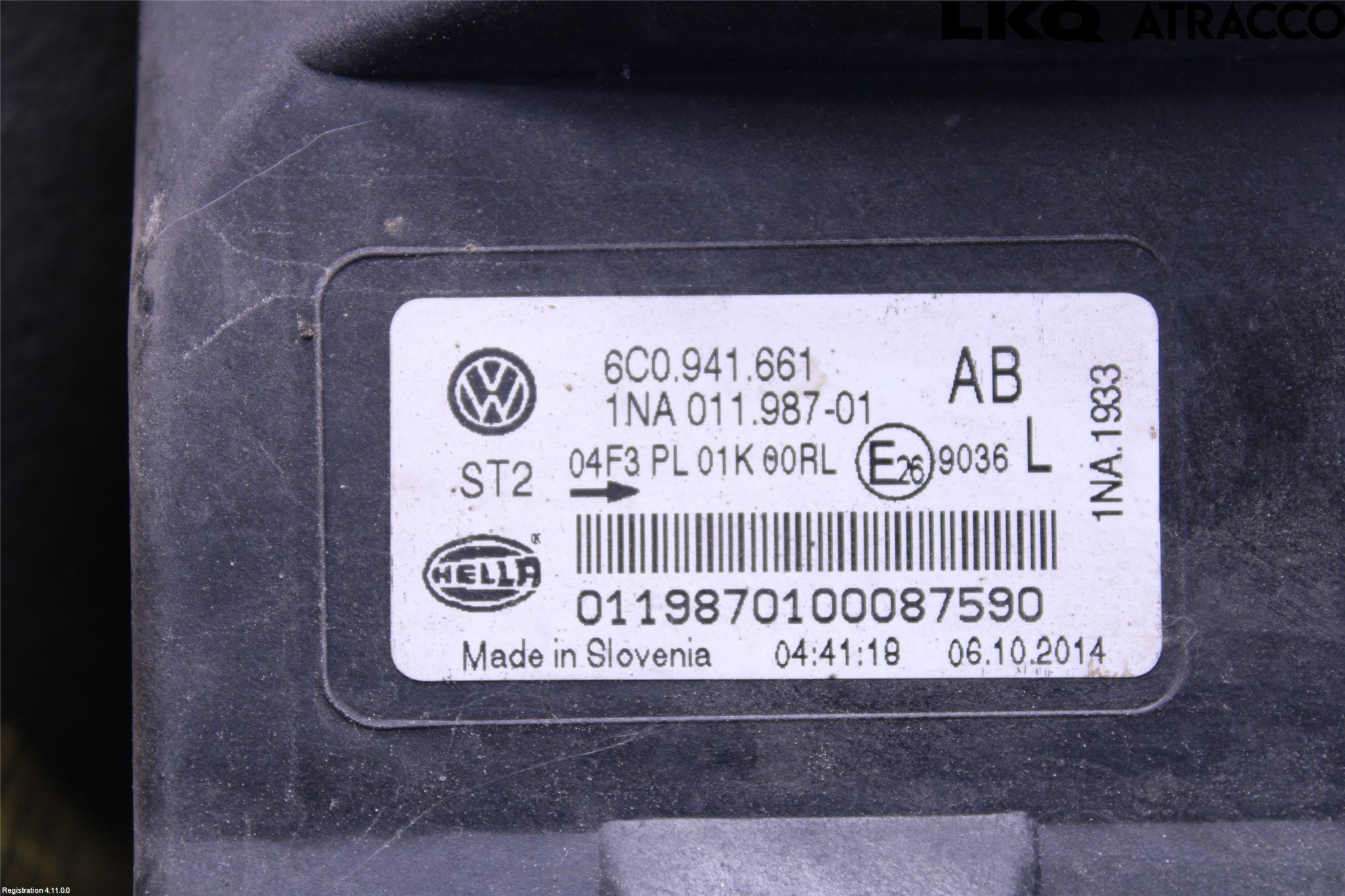 Volkswagen VW POLO 10-17 Dimljus-Varselljus Fram