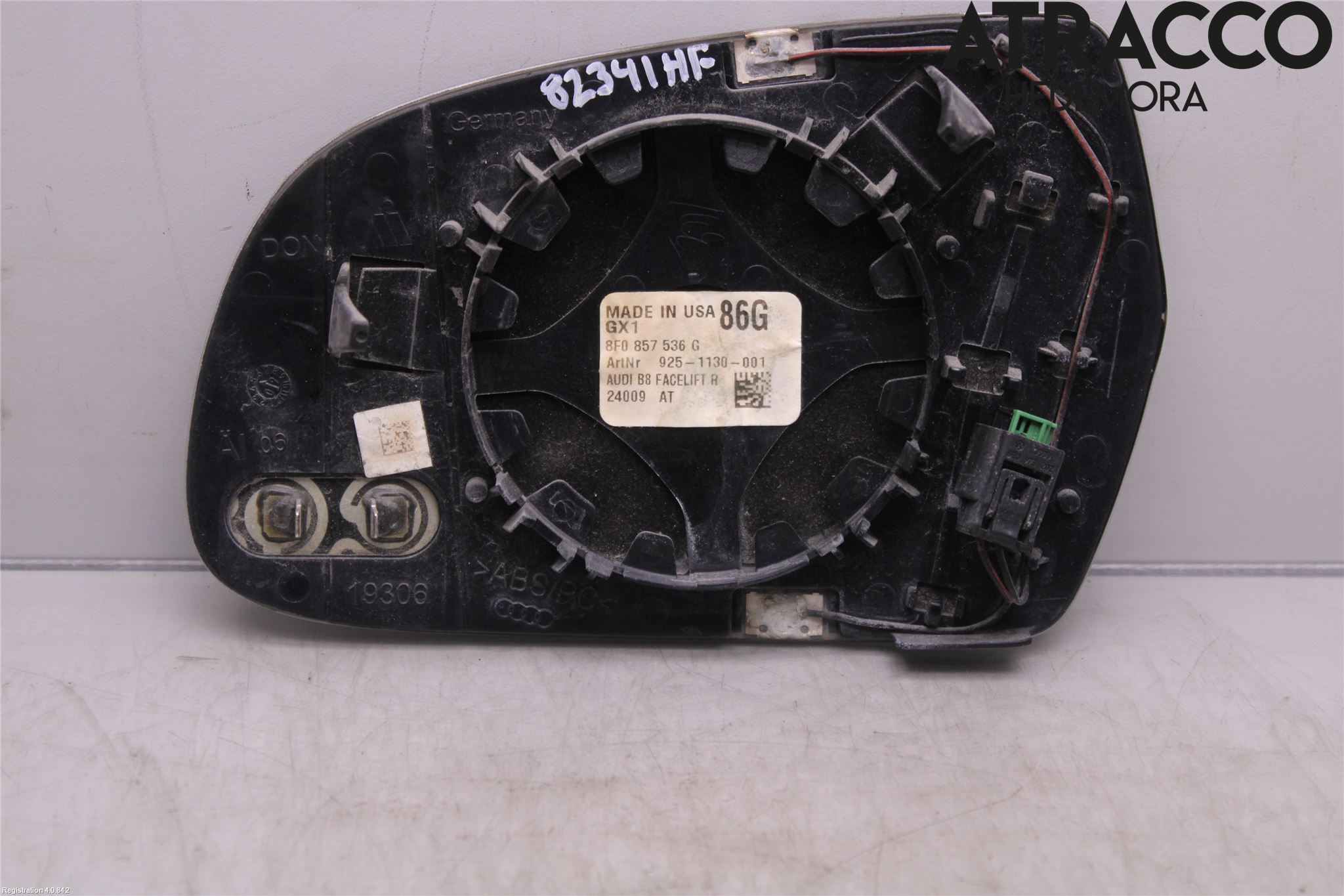 Audi A4/S4 08-11 Spegelglas Hö