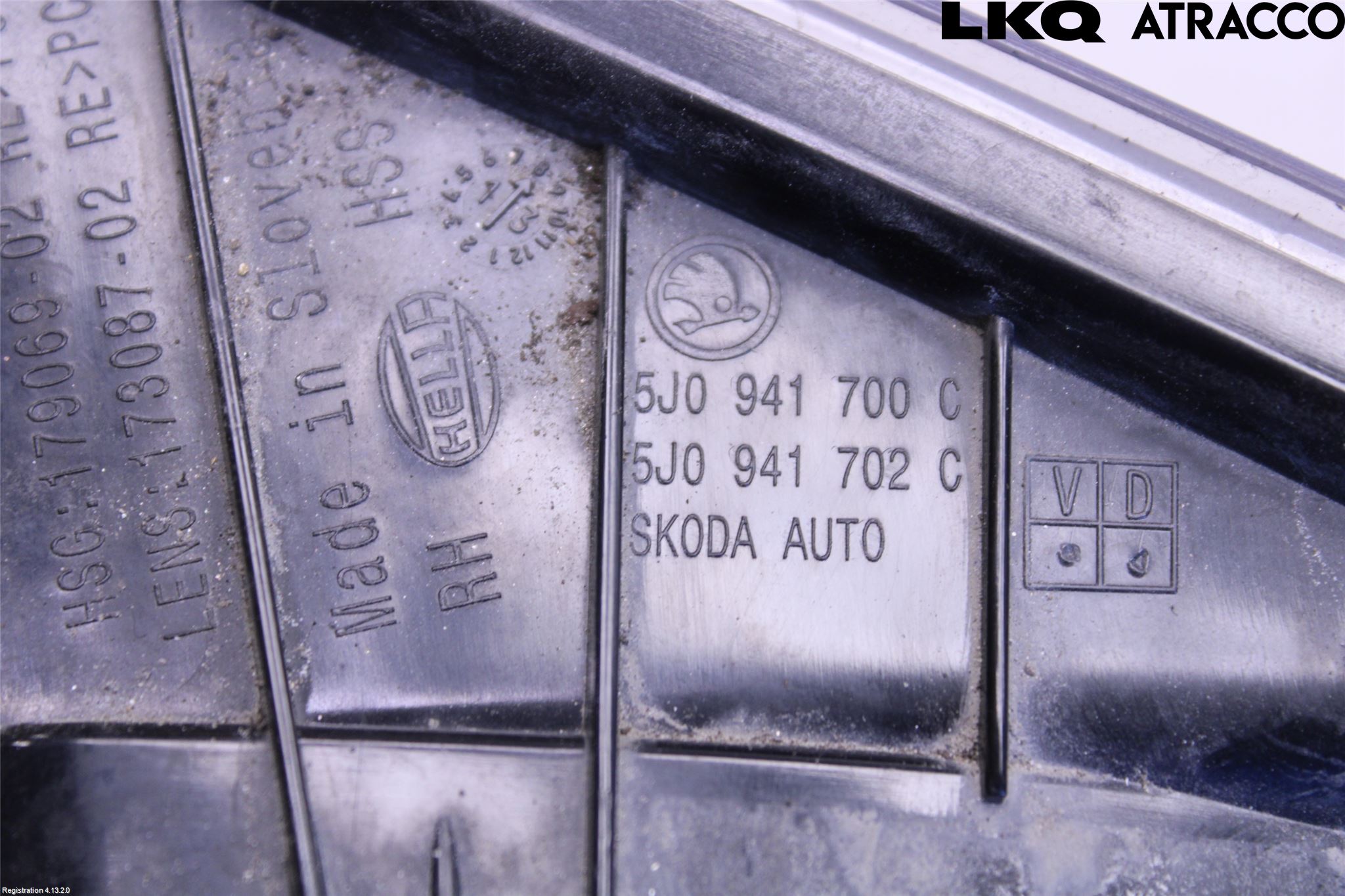 Skoda FABIA 07-14 Dimljus-Varselljus Fram