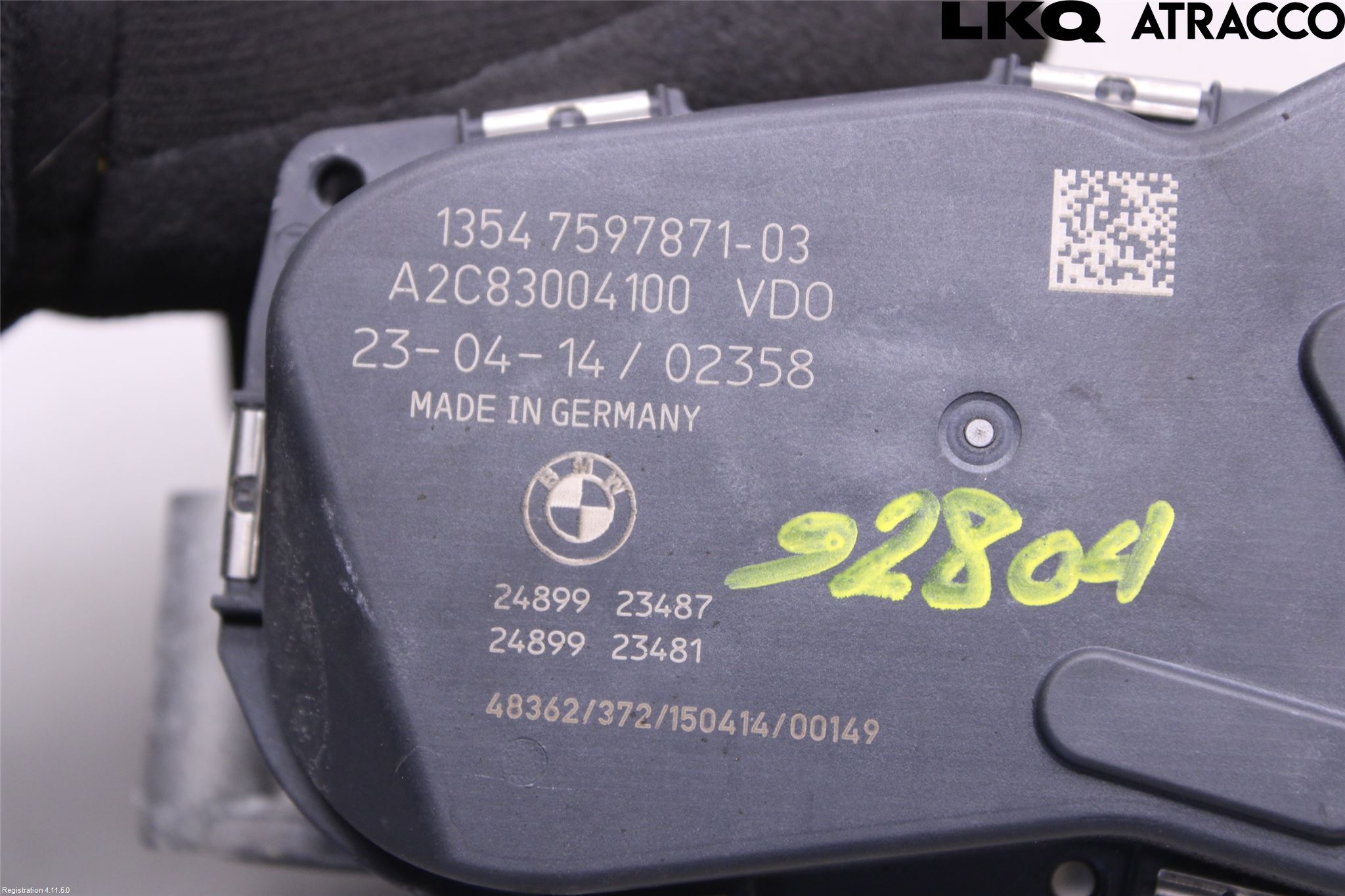 BMW 3 F30/F31/F80 12-19 Injspjällhus