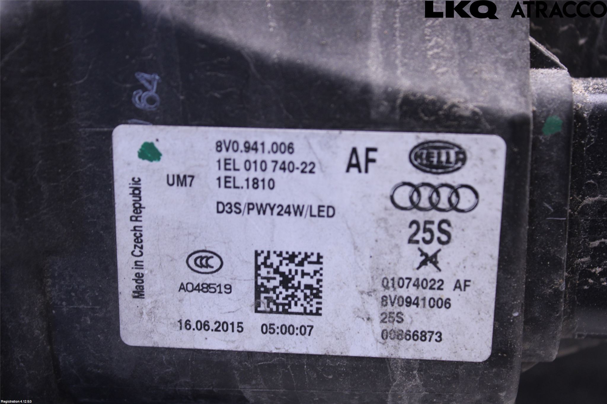 Audi A3/S3 8V 13-20 Strålkastare Höger