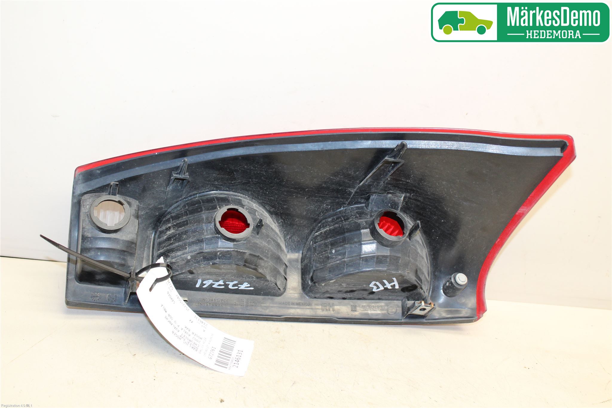 Chevrolet AVALANCHE Bakljus Höger