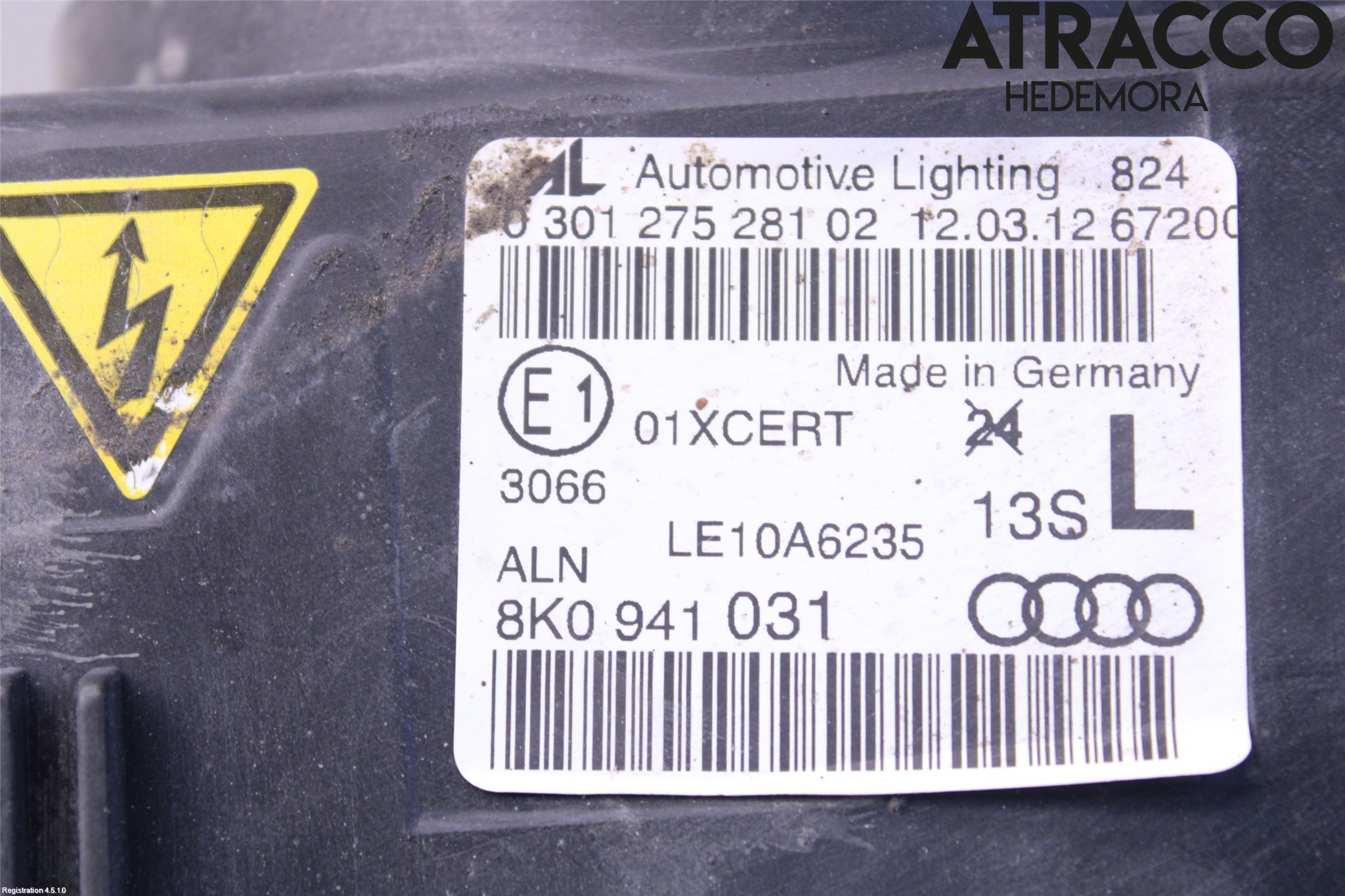 Audi A4 ALLROAD 09-16 Strålkastare Vänster