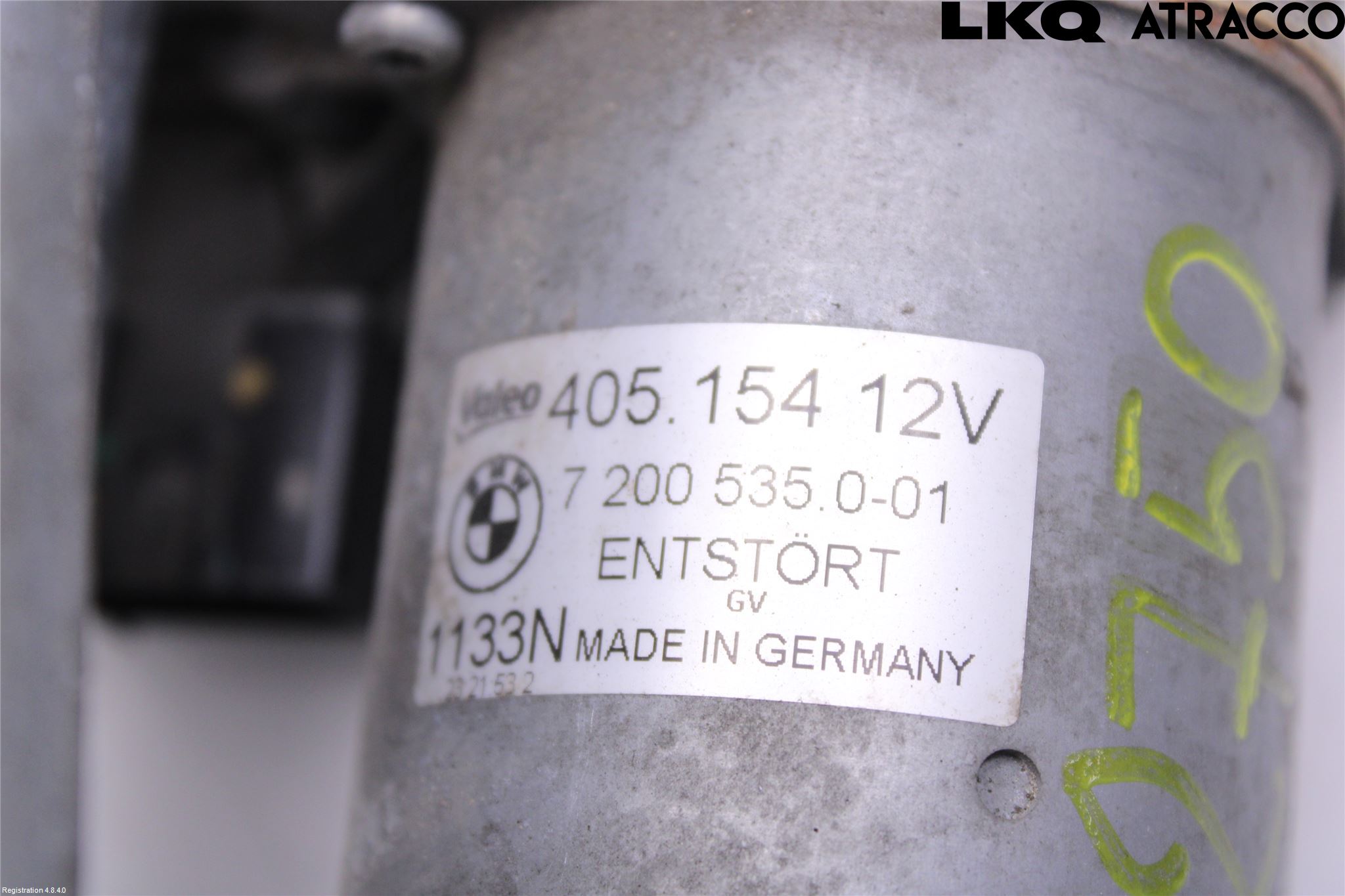 BMW X5 E70 07-13 Torkarmotor Vindruta