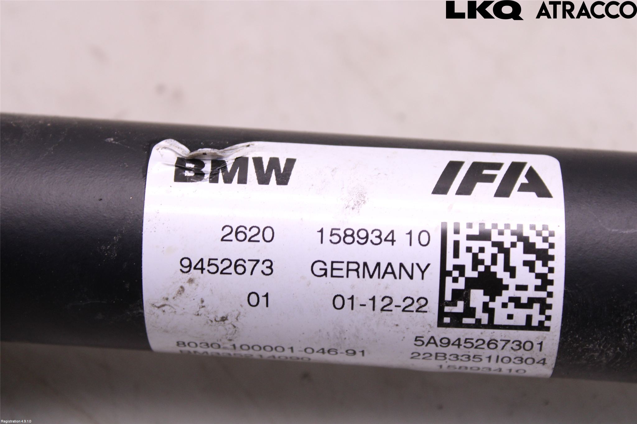 BMW 5 G30/G31/F90 17-23 Mellanaxel Främre 4Wd