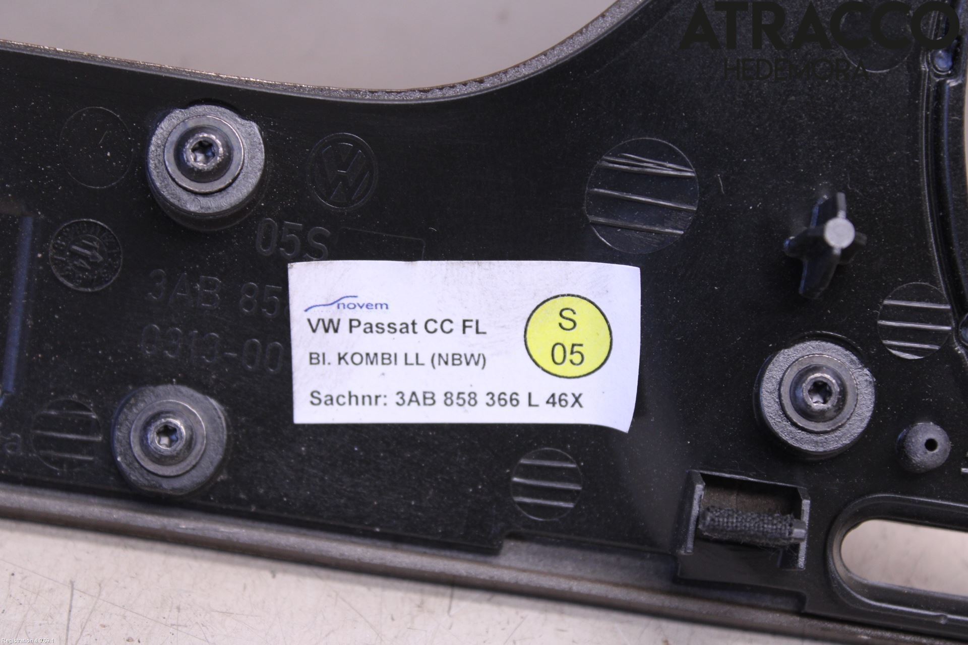 Volkswagen VW PASSAT CC 08-16 Instrumentsarg