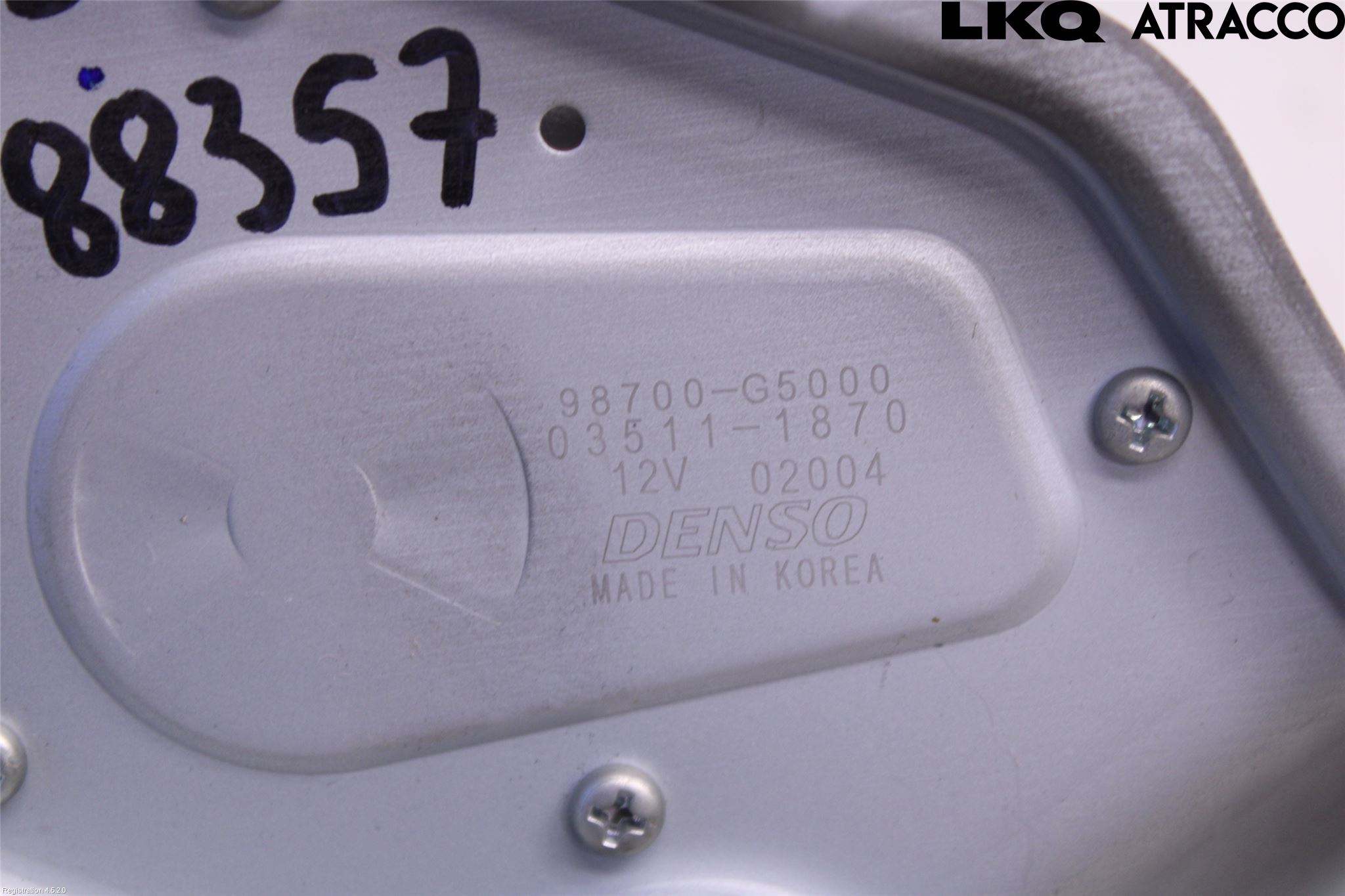Kia NIRO (DE) 17-22 Torkarmotor Baklucka