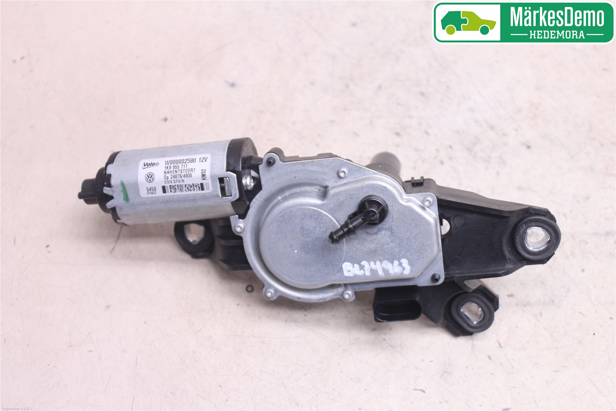 Volkswagen VW SCIROCCO 09-17 Torkarmotor Baklucka