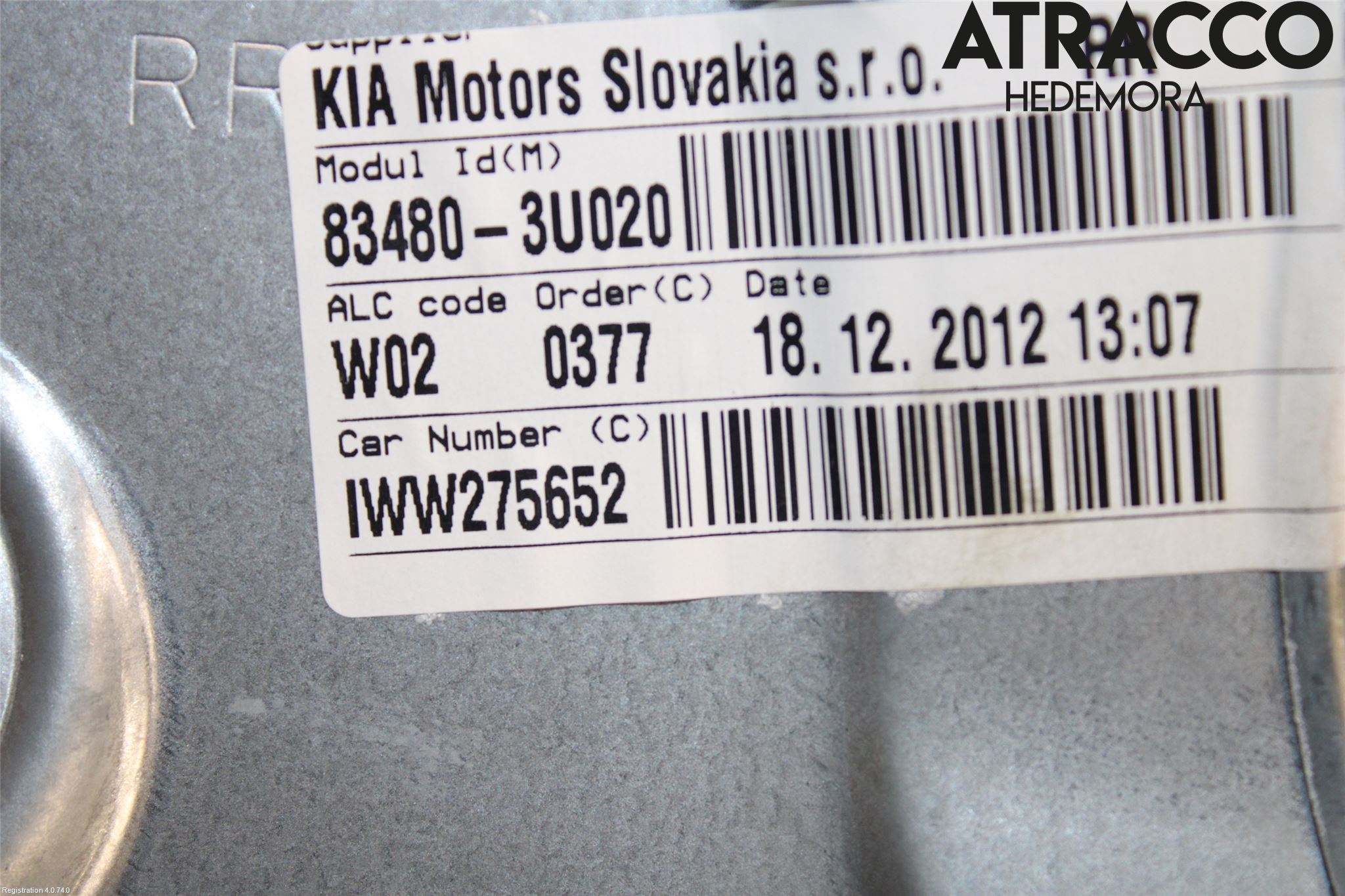 Kia SPORTAGE (SL) 11-15 Fönsterhiss El Kompl