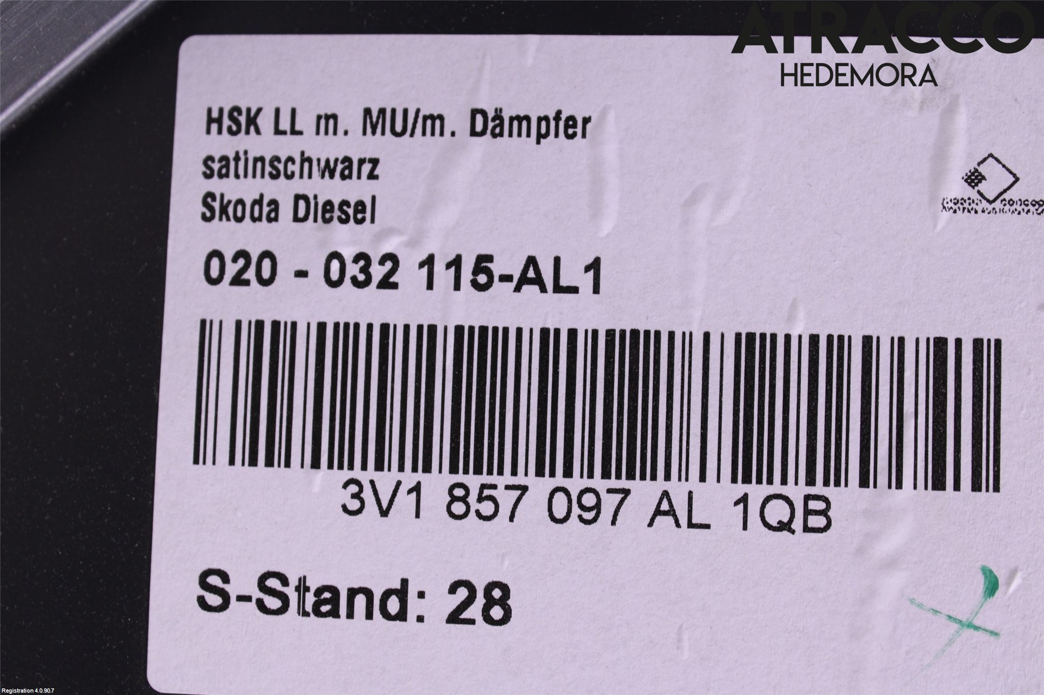 Skoda SUPERB 16-24 Handskfack