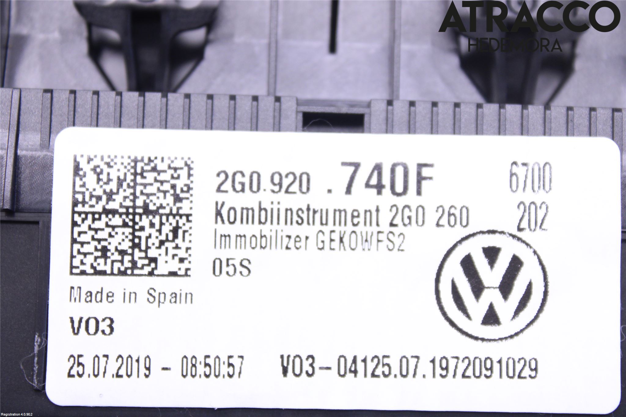 Volkswagen VW POLO VI 18->> Instrument Komb