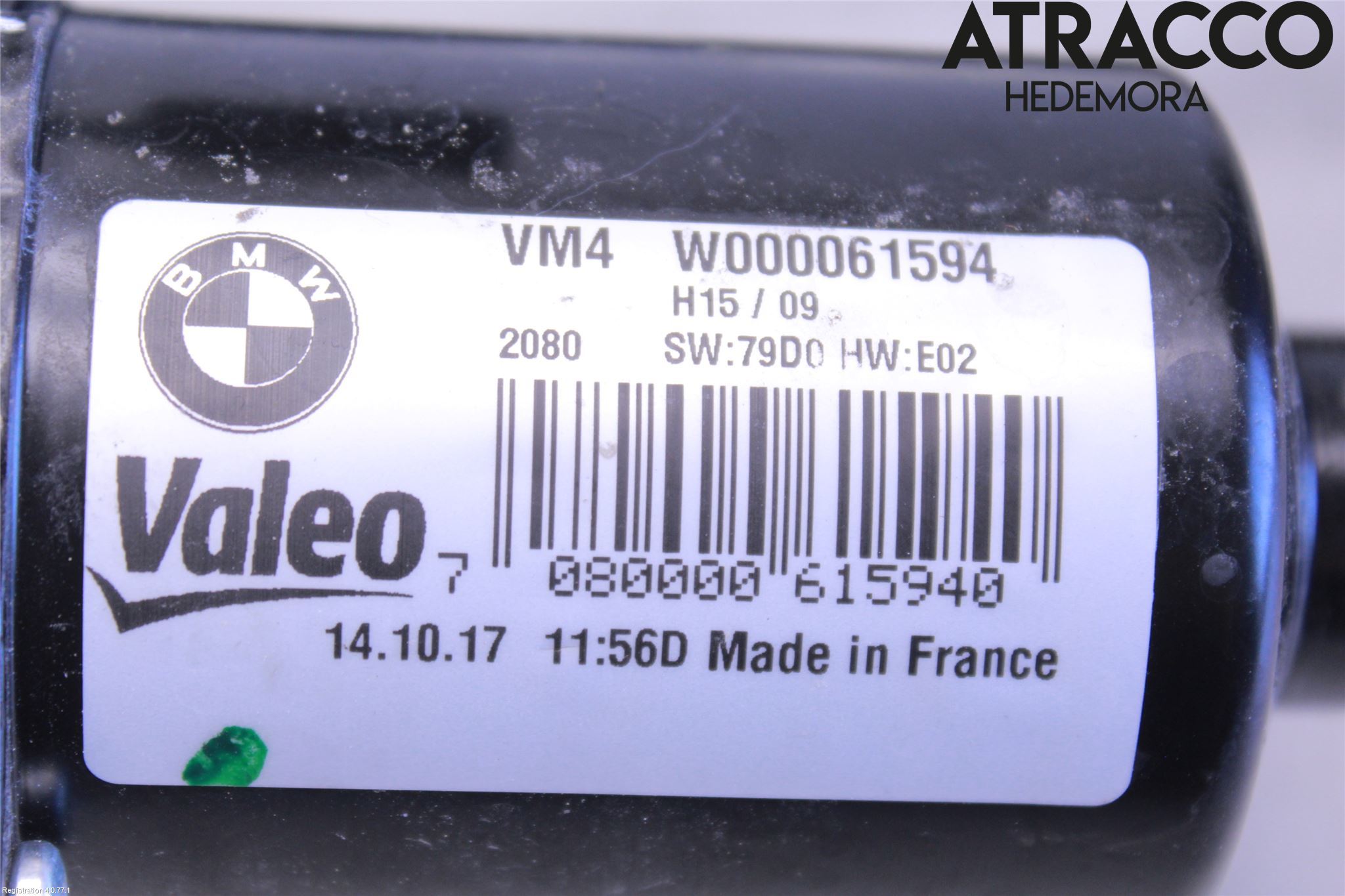 BMW 5 G30/G31/F90 17-23 Torkarmotor Vindruta