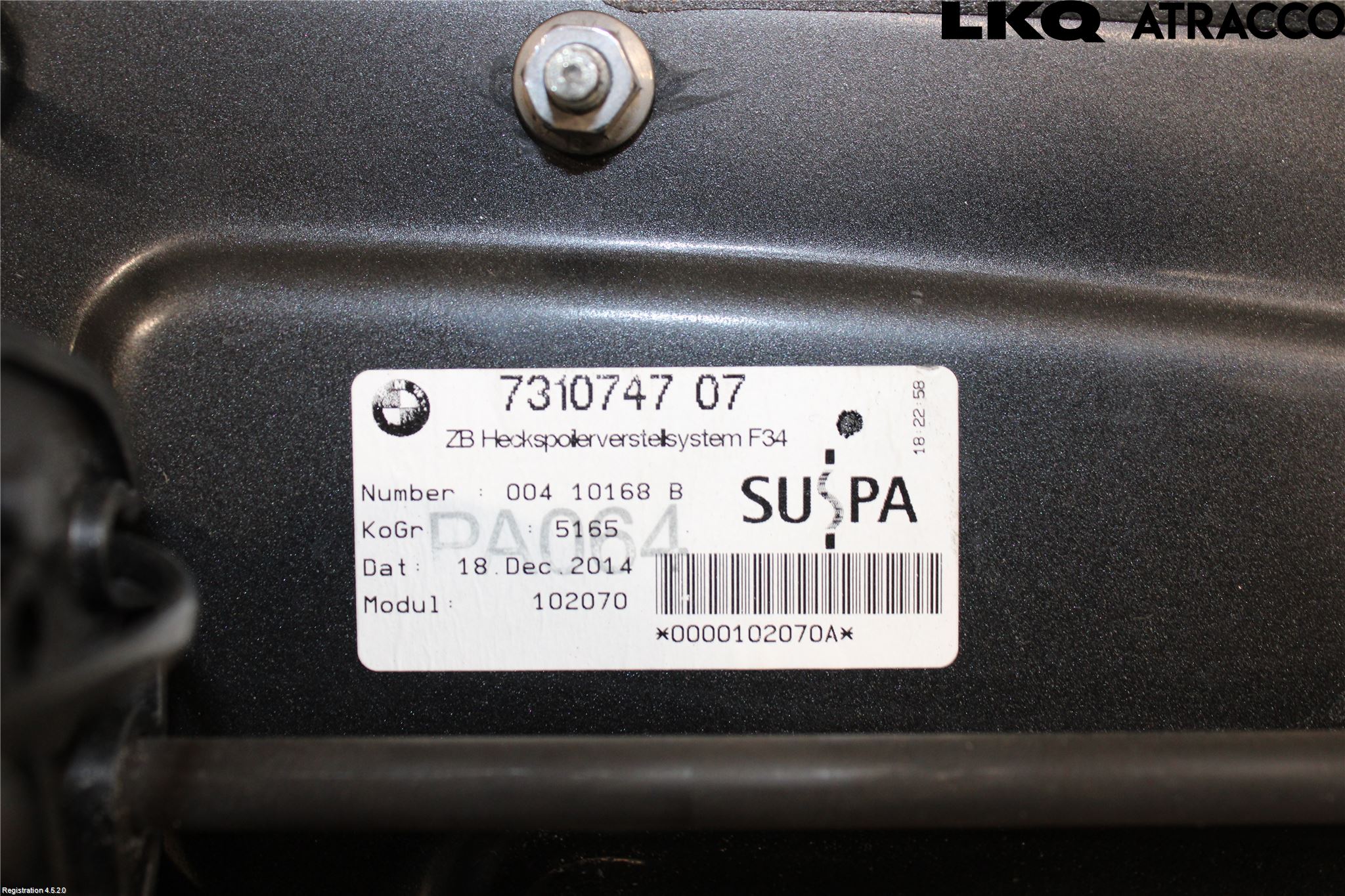 BMW 3 GT F34 13-19 Spoiler Baklucka