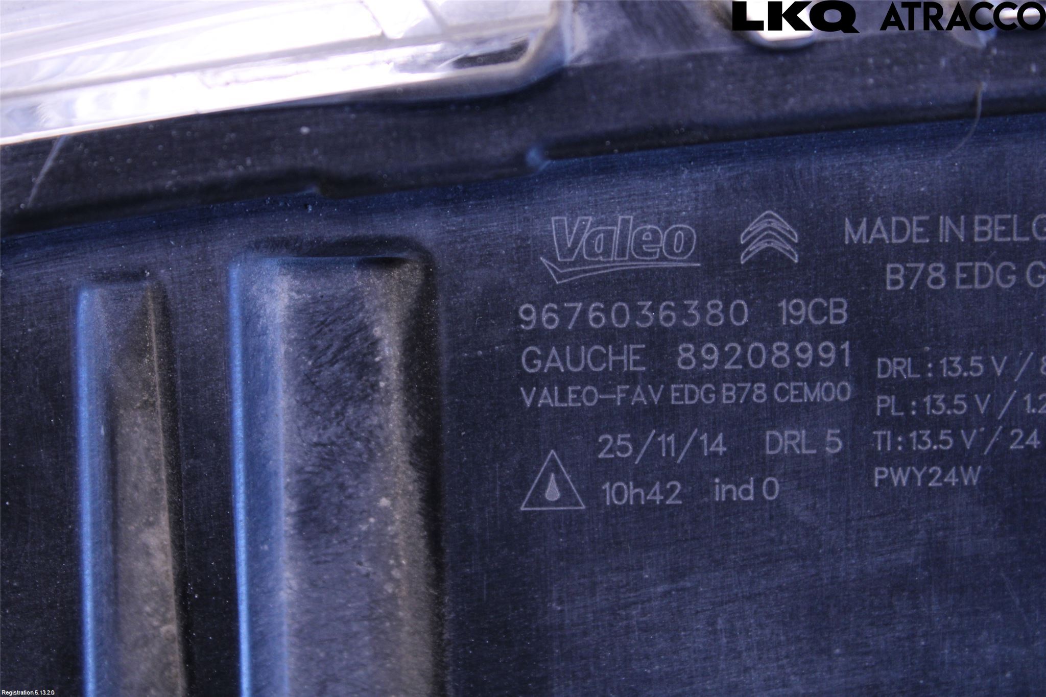 Citroen C4 PICASSO 14-18 Dimljus-Varselljus Fram