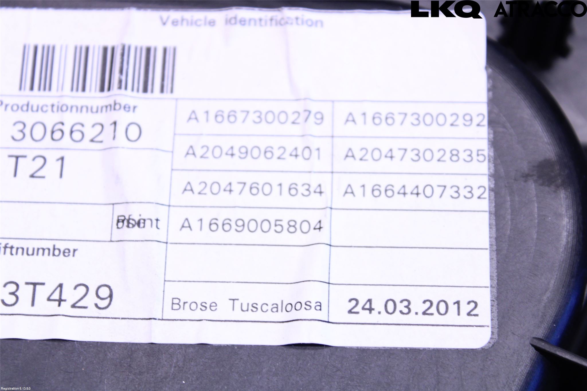 Mercedes-Benz MB ML/GLE-KLASS (W166) 12-18 Fönsterhiss El Kompl